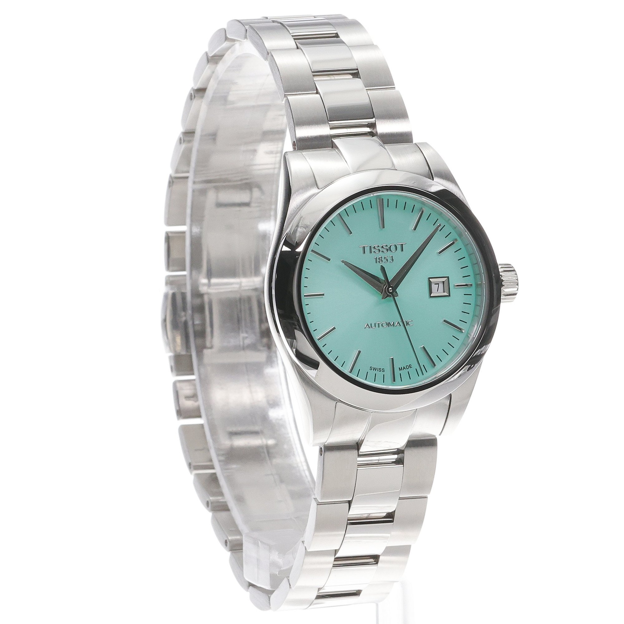 Tissot T1320071109100 zegarek srebrny klasyczny T-My bransoleta