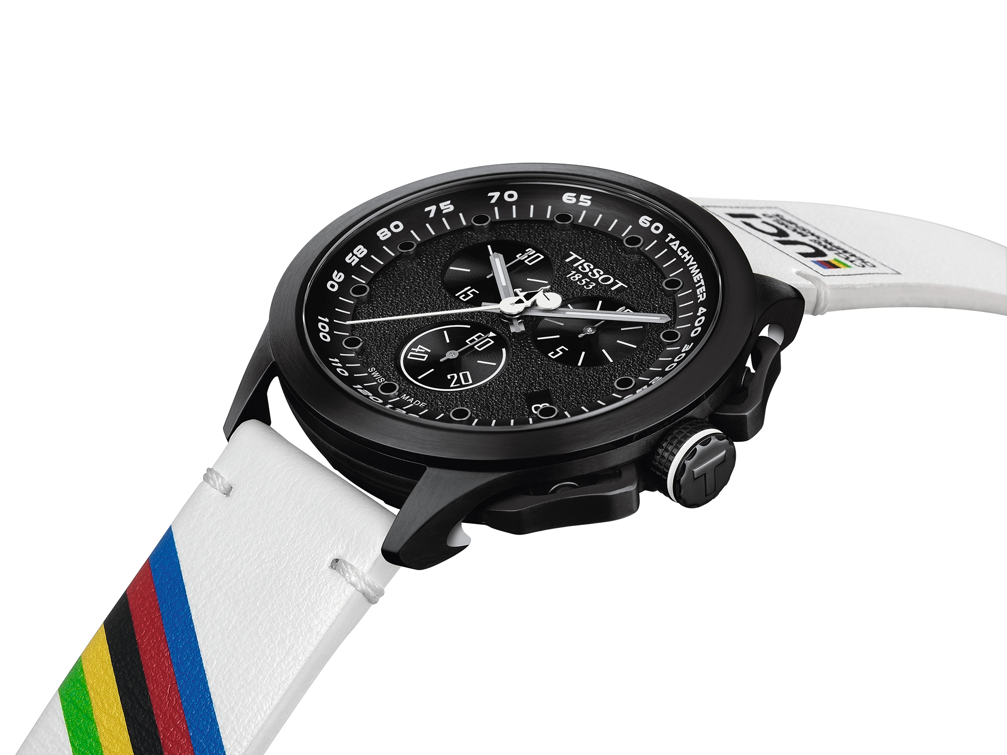 Tissot T1354173605100 zegarek czarny sportowy T-Race pasek - miniatura 3