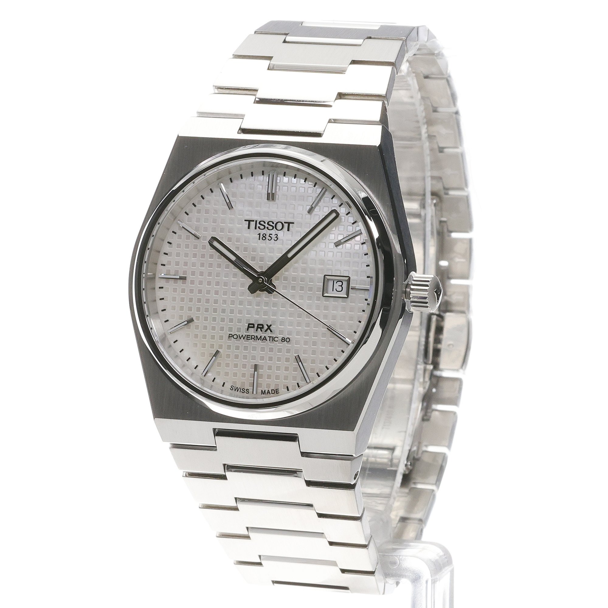 Tissot T1374071111100 PRX PRX 40mm zegarek męski klasyczny szafirowe