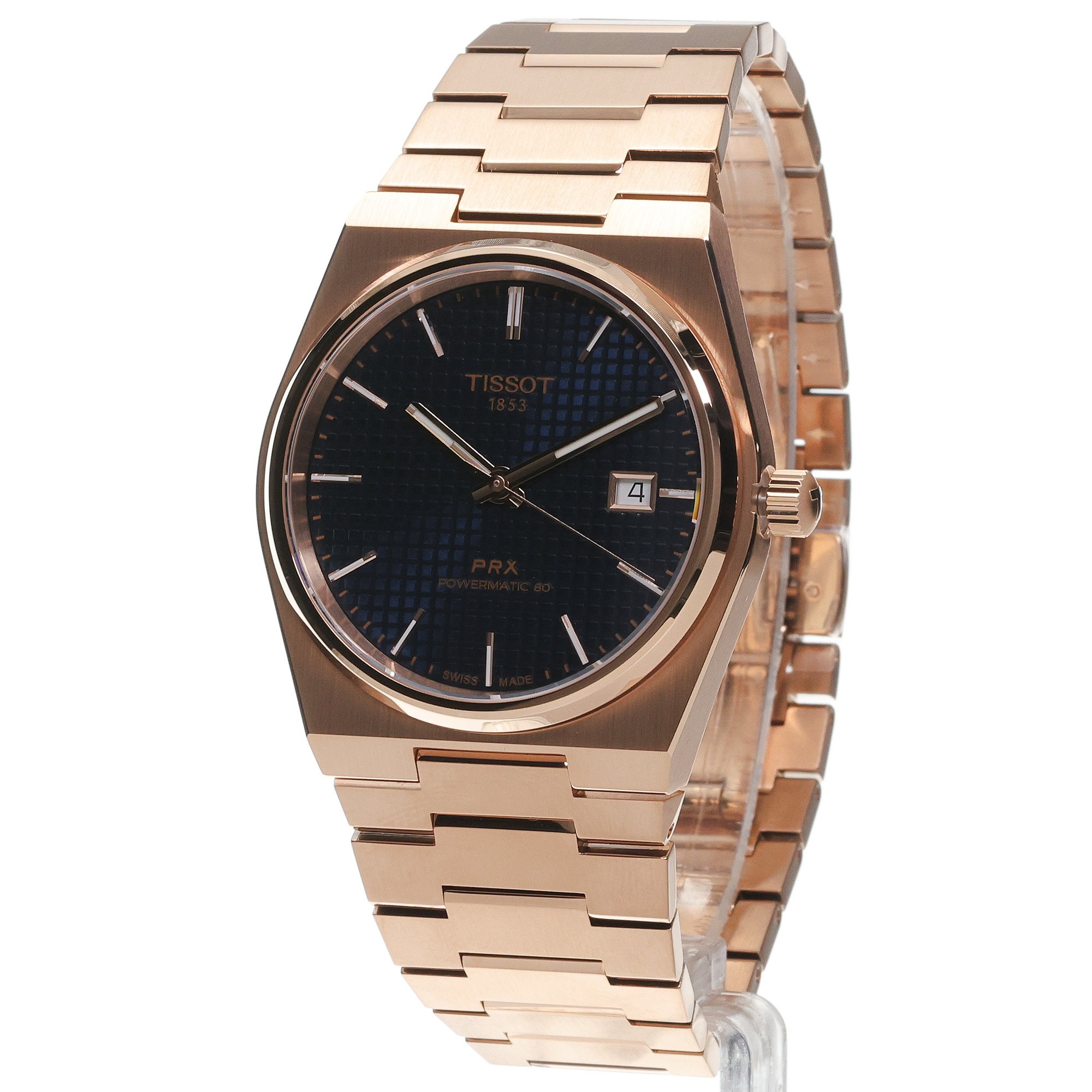 Tissot T1374073304100 PRX PRX Powermatic 80 40mm zegarek męski klasyczny szafirowe - miniatura 2