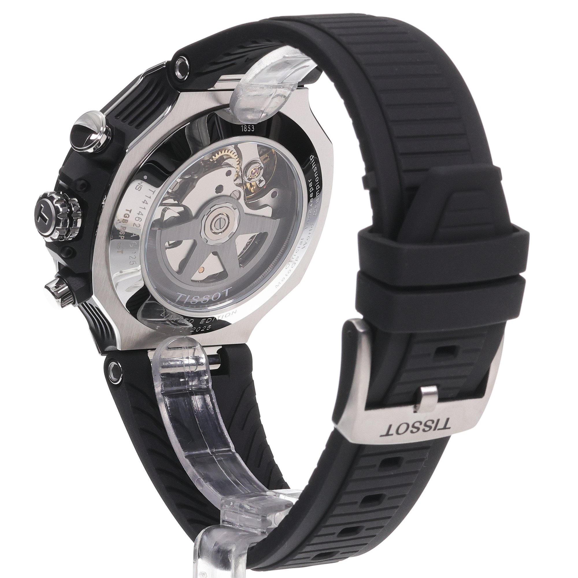 Tissot T1414622704100 zegarek męski T-Race srebrny - miniatura 4