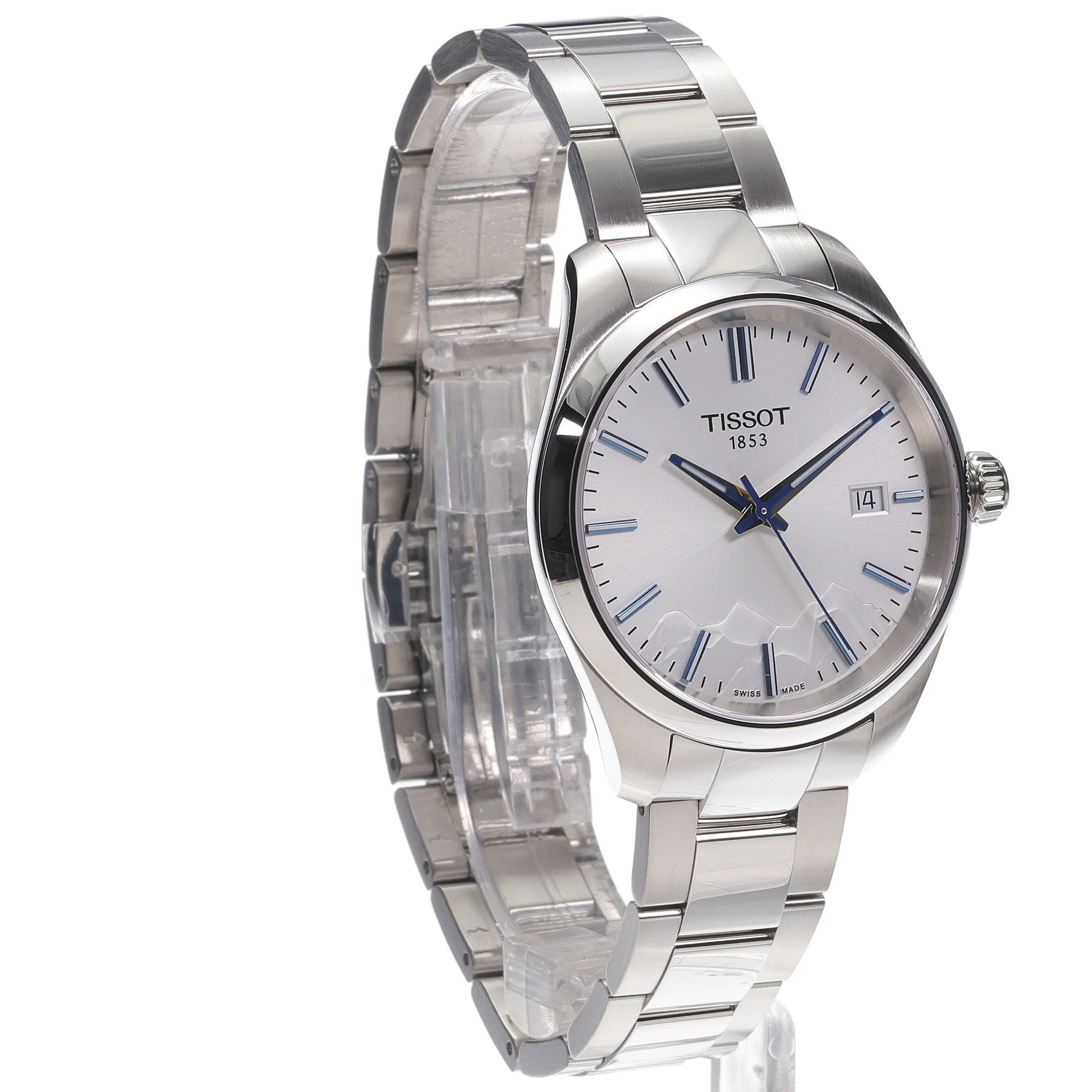 Tissot T1502101103101 PR 100 Jungfraubahn Quartz 34mm PR 100 klasyczny zegarek srebrny - miniatura 3