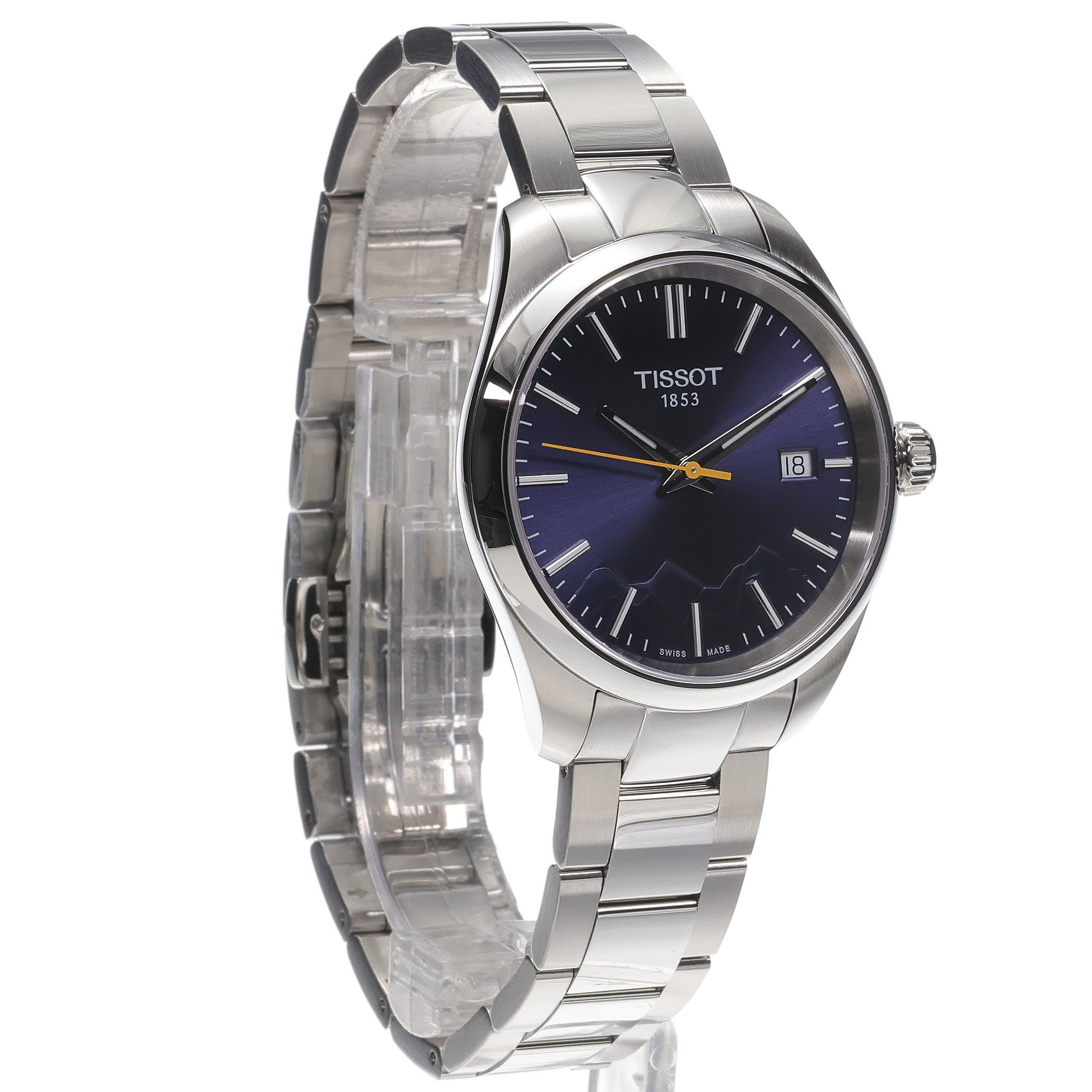 Tissot T1502101104101 Tissot PR 100 Jungfraubahn Quartz 34mm PR 100 klasyczny zegarek srebrny - miniatura 3