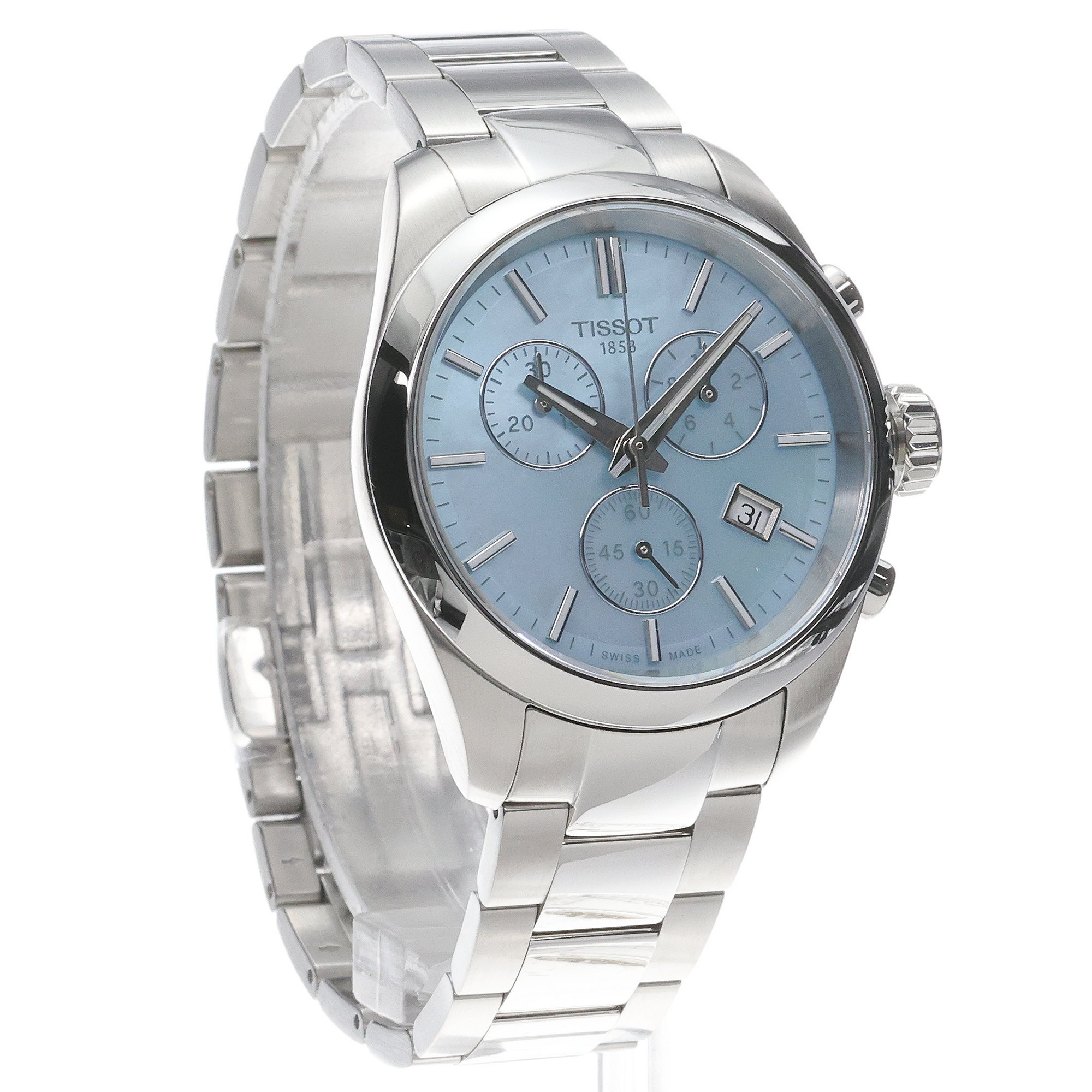 Tissot T1502171113100 PR 100 PR 100 36mm zegarek damski sportowy szafirowe - miniatura 3