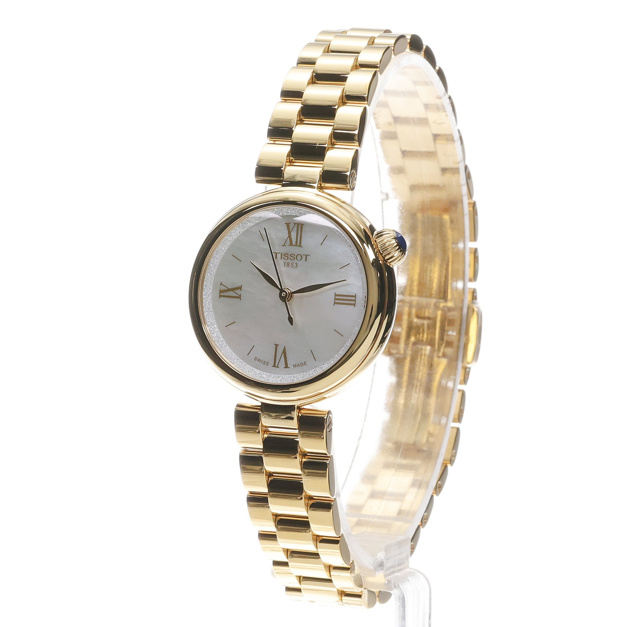 Tissot T1520103311800 Desir 28mm Desir elegancki zegarek złoty - miniatura 2