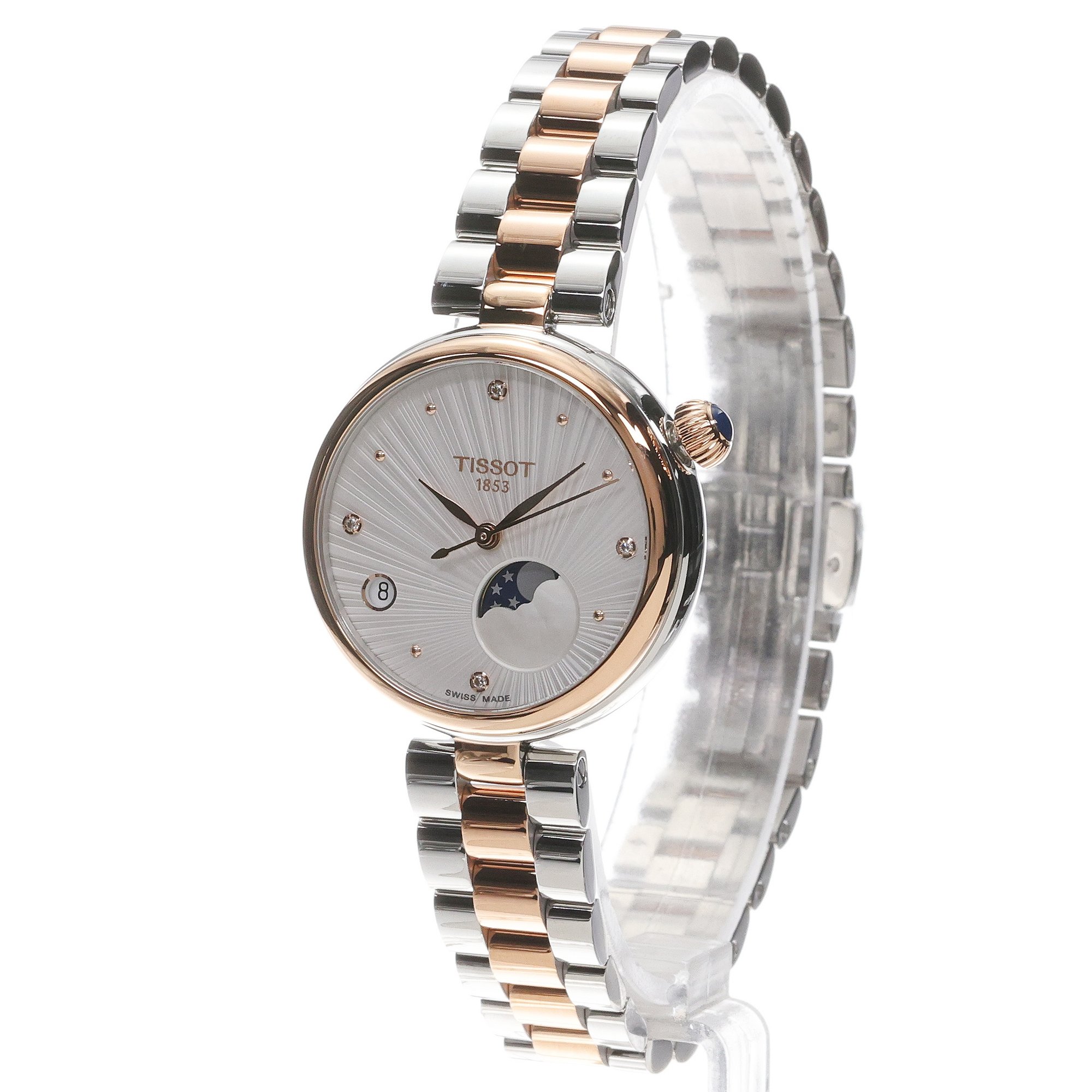 Tissot T1522232203600 zegarek damski elegancki Desir bransoleta