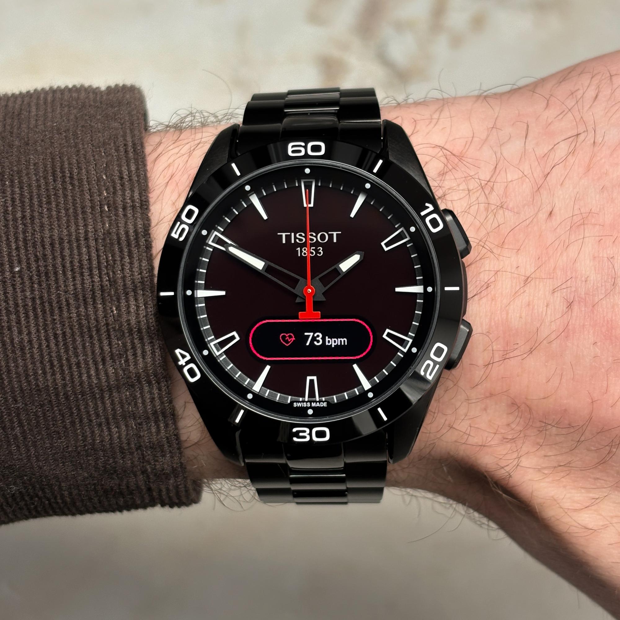 Tissot T1534204405101 smartwatch męski sportowy T-Touch Connect Solar bransoleta
