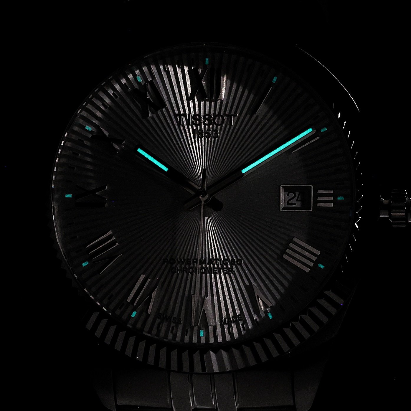 Tissot T1564081103300 Ballade Ballade Powermatic 80 COSC 39mm zegarek męski klasyczny szafirowe - miniatura 5