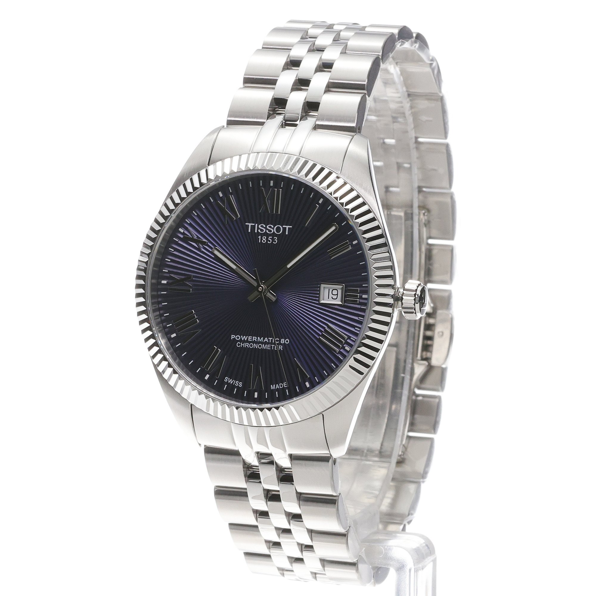 Tissot T1564081104300 Ballade Ballade Powermatic 80 39mm zegarek męski klasyczny szafirowe - miniatura 2
