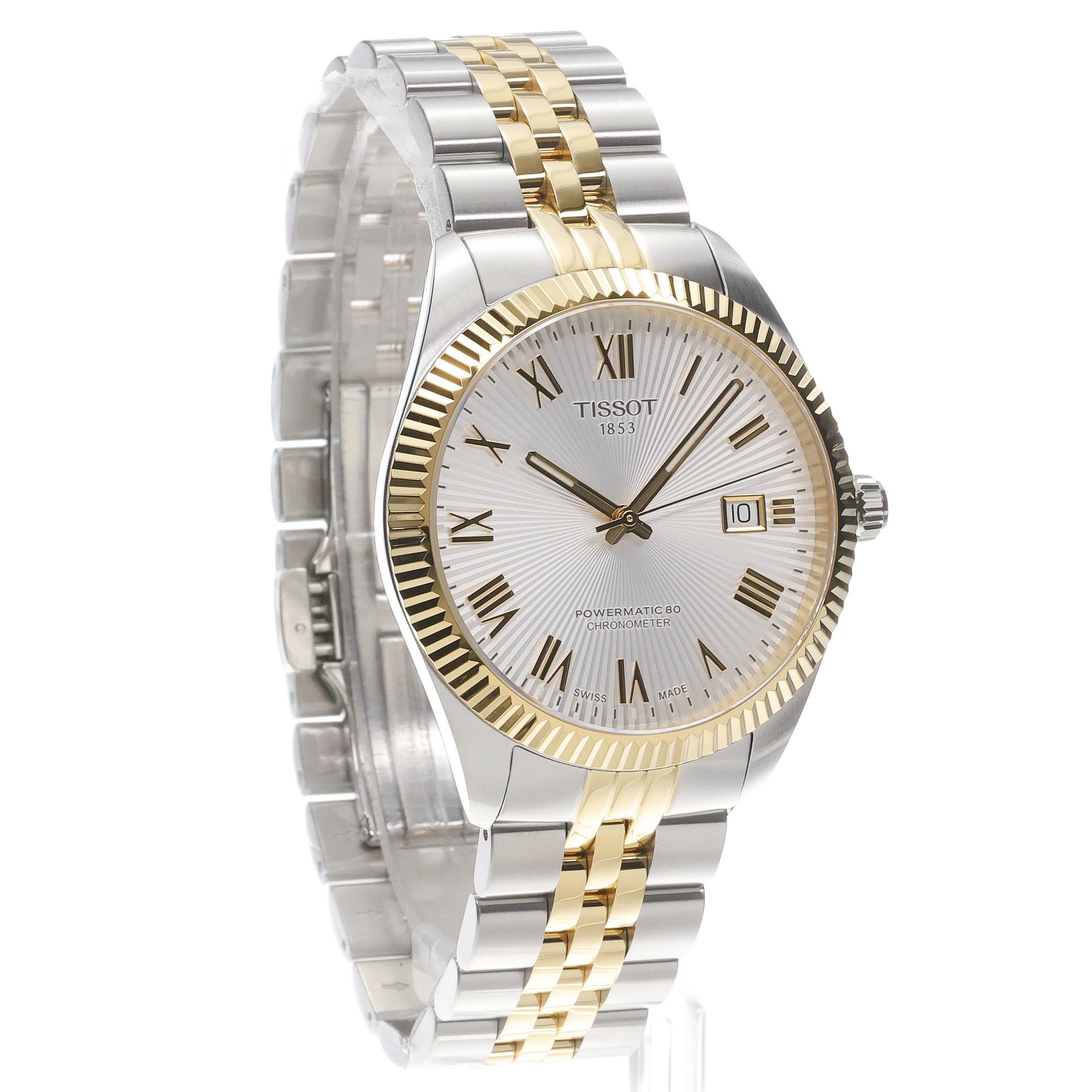 Tissot T1564082203300 Ballade Ballade Powermatic 80 COSC 39mm zegarek męski klasyczny szafirowe - miniatura 3