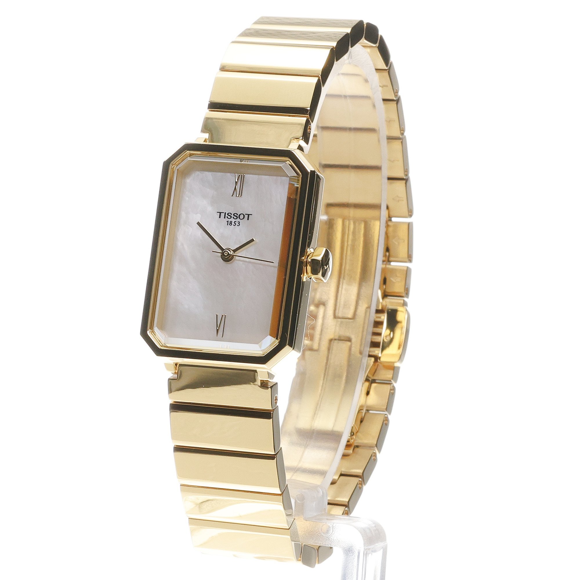 Tissot T1601103311300 SRV SRV 30mm White Mother of Pearl Dial Steel Bracelet zegarek damski klasyczny szafirowe - miniatura 2