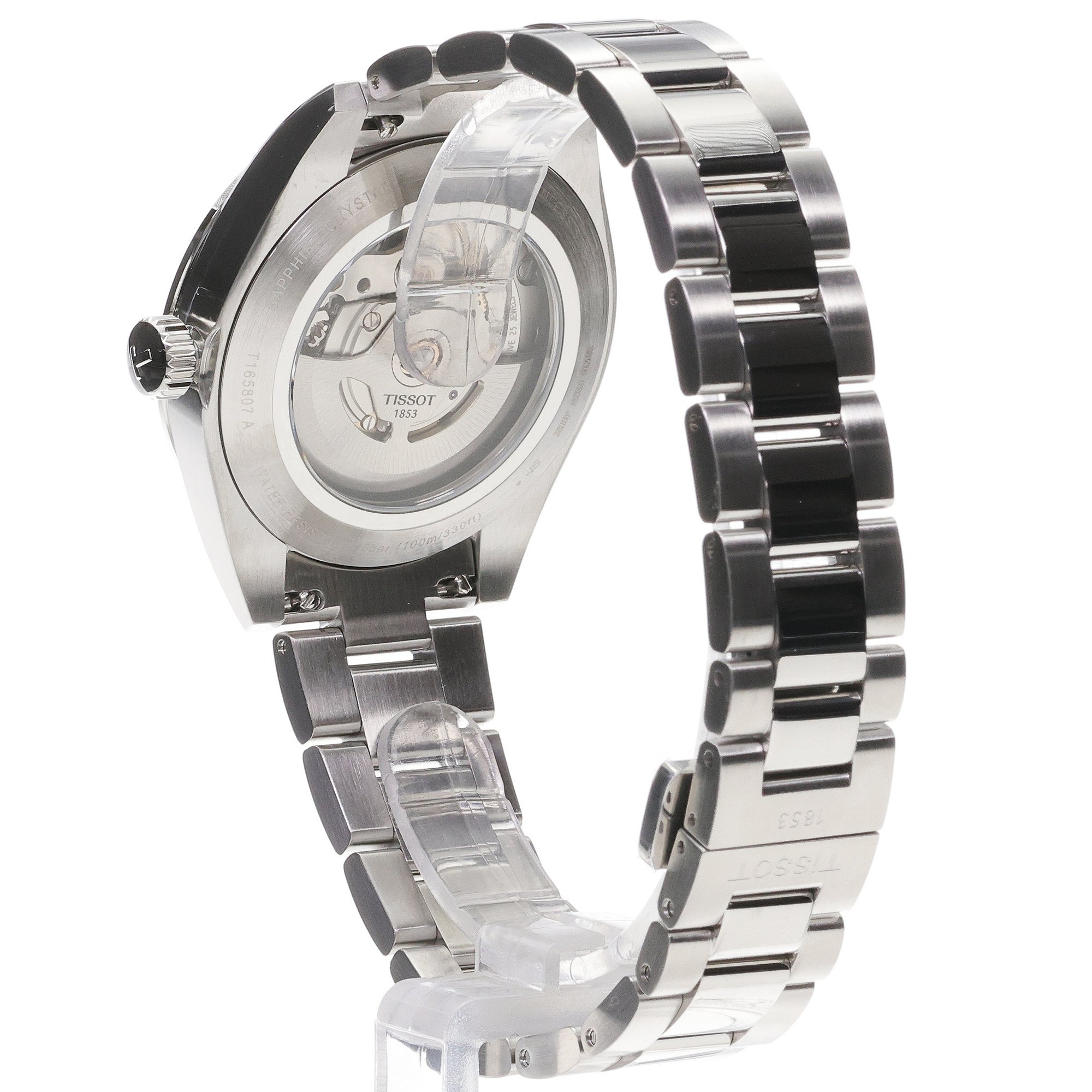 Tissot T1658071103100 Gentleman Gentleman 38mm Powermatic 80 Silver Dial zegarek męski klasyczny szafirowe