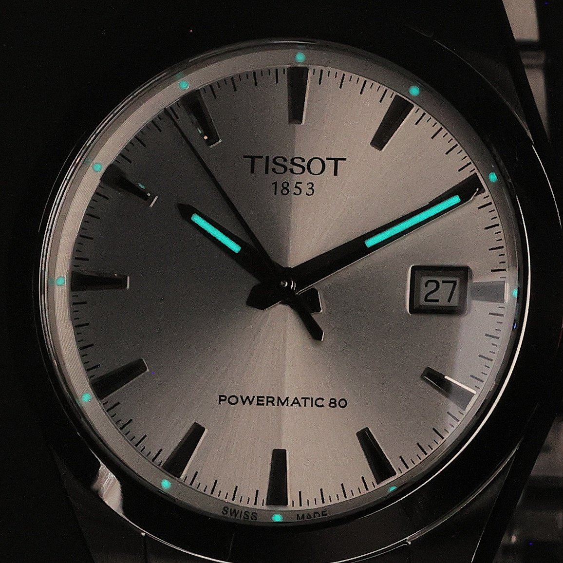 Tissot T1658071103100 zegarek męski klasyczny Gentleman bransoleta