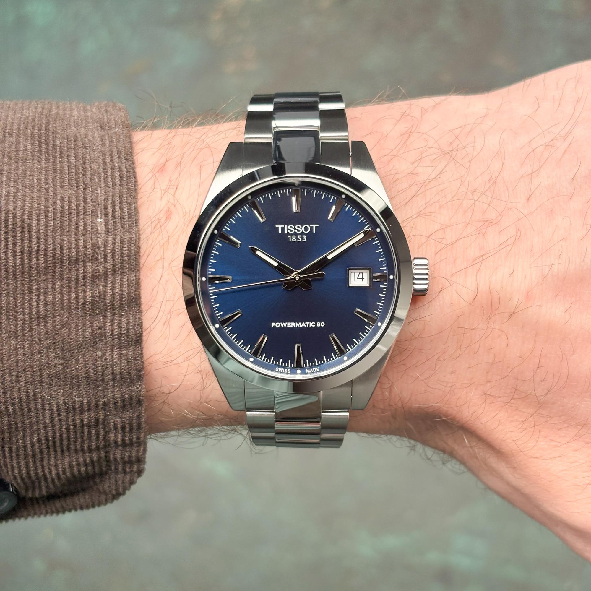 Tissot T1658071104100 zegarek męski Gentleman srebrny - miniatura 12