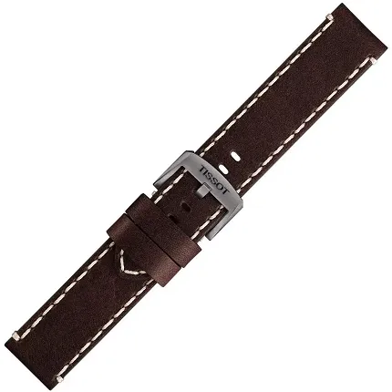 Tissot T600041405 BROWN LEATHER STRAP 22-22 MM - zdjęcie 1
