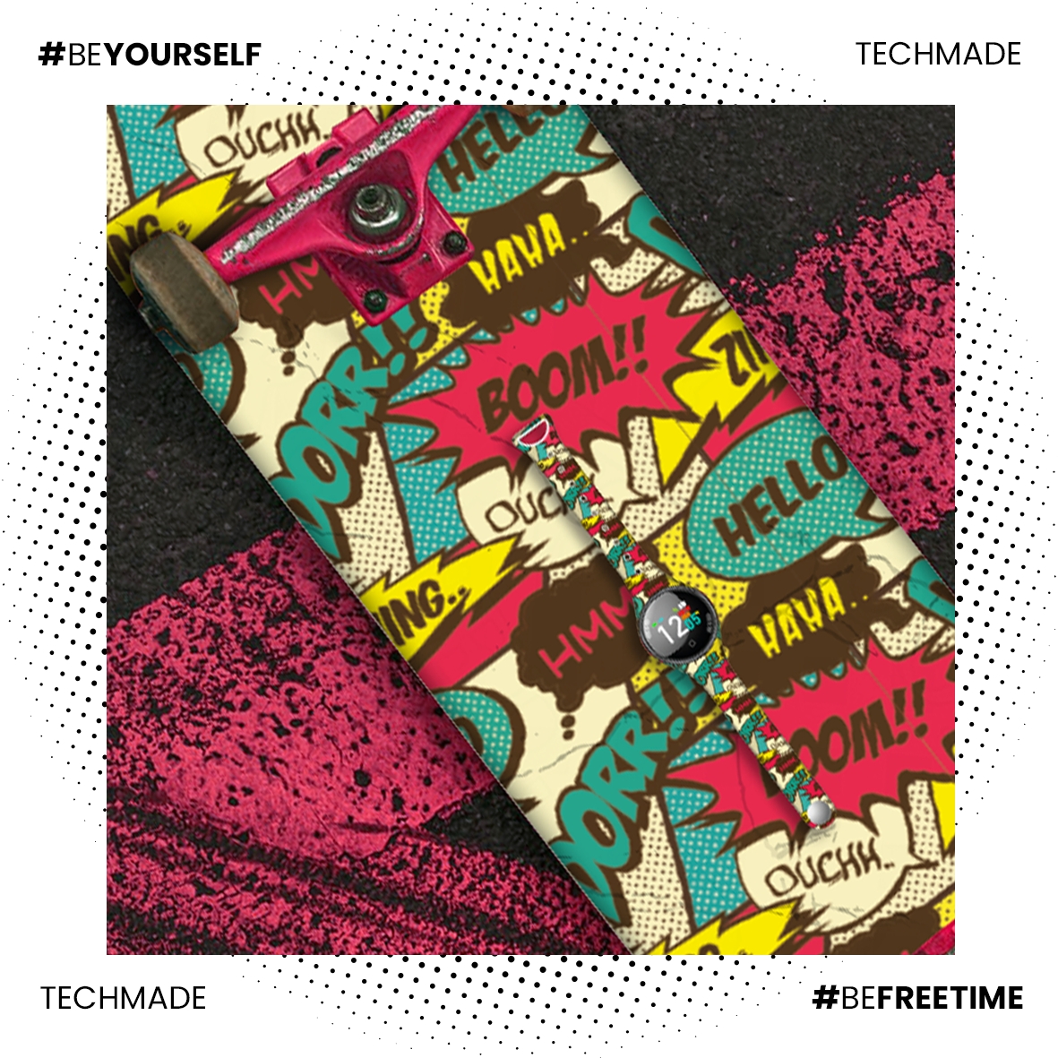 TM-FREETIME-GBK Freetime zegarek damski sportowy z tworzywa sztucznego - miniatura 9