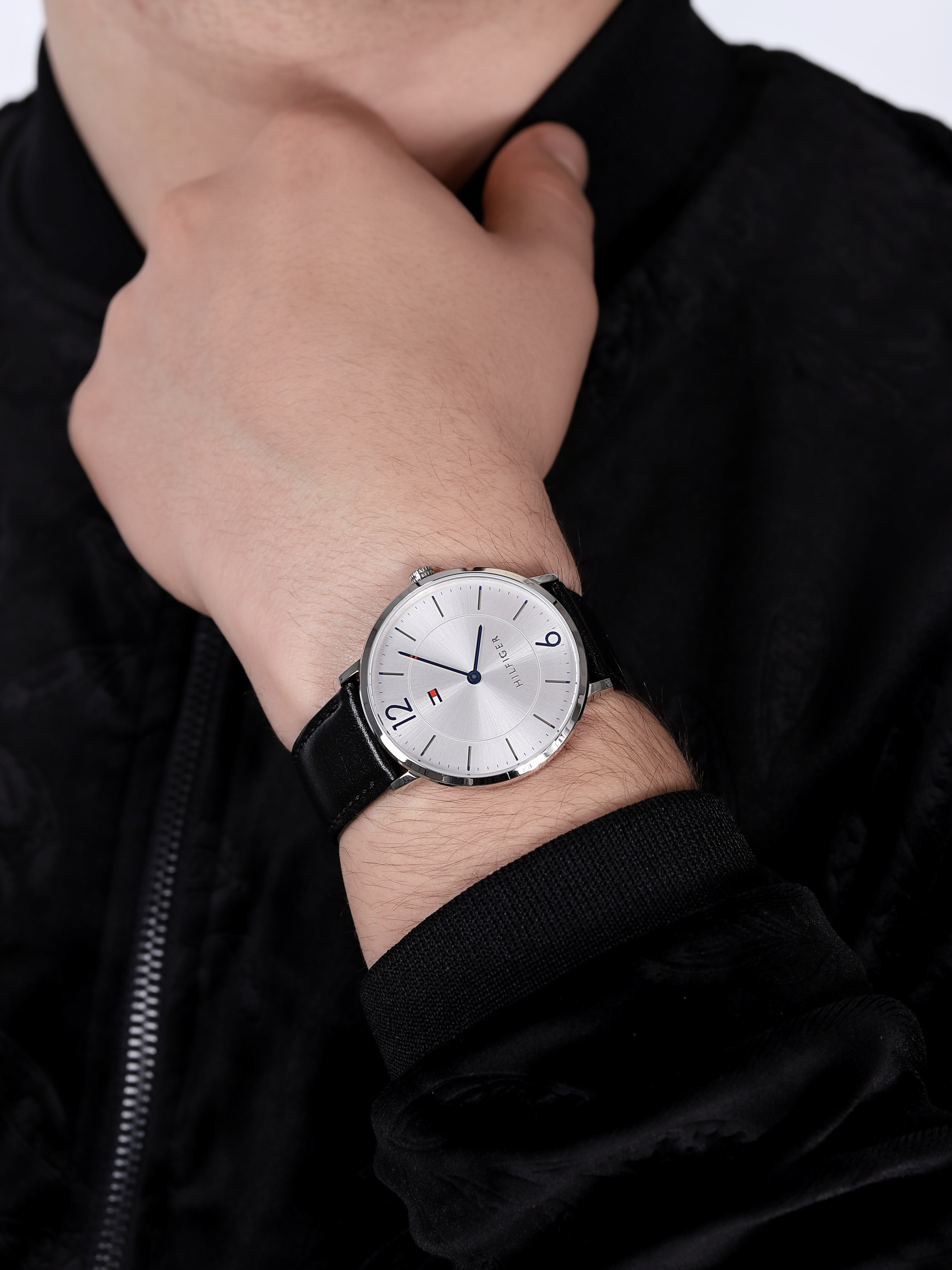 Tommy Hilfiger 1710351 zegarek srebrny klasyczny Męskie pasek - miniatura 3