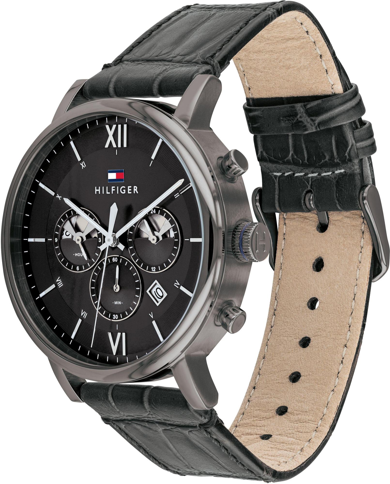 Tommy Hilfiger 1710395 zegarek srebrny fashion-modowy Męskie pasek - miniatura 2