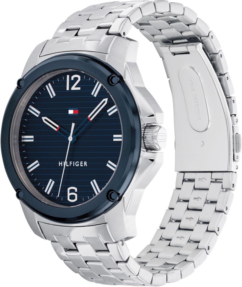Tommy Hilfiger 1710487 zegarek srebrny klasyczny Męskie bransoleta