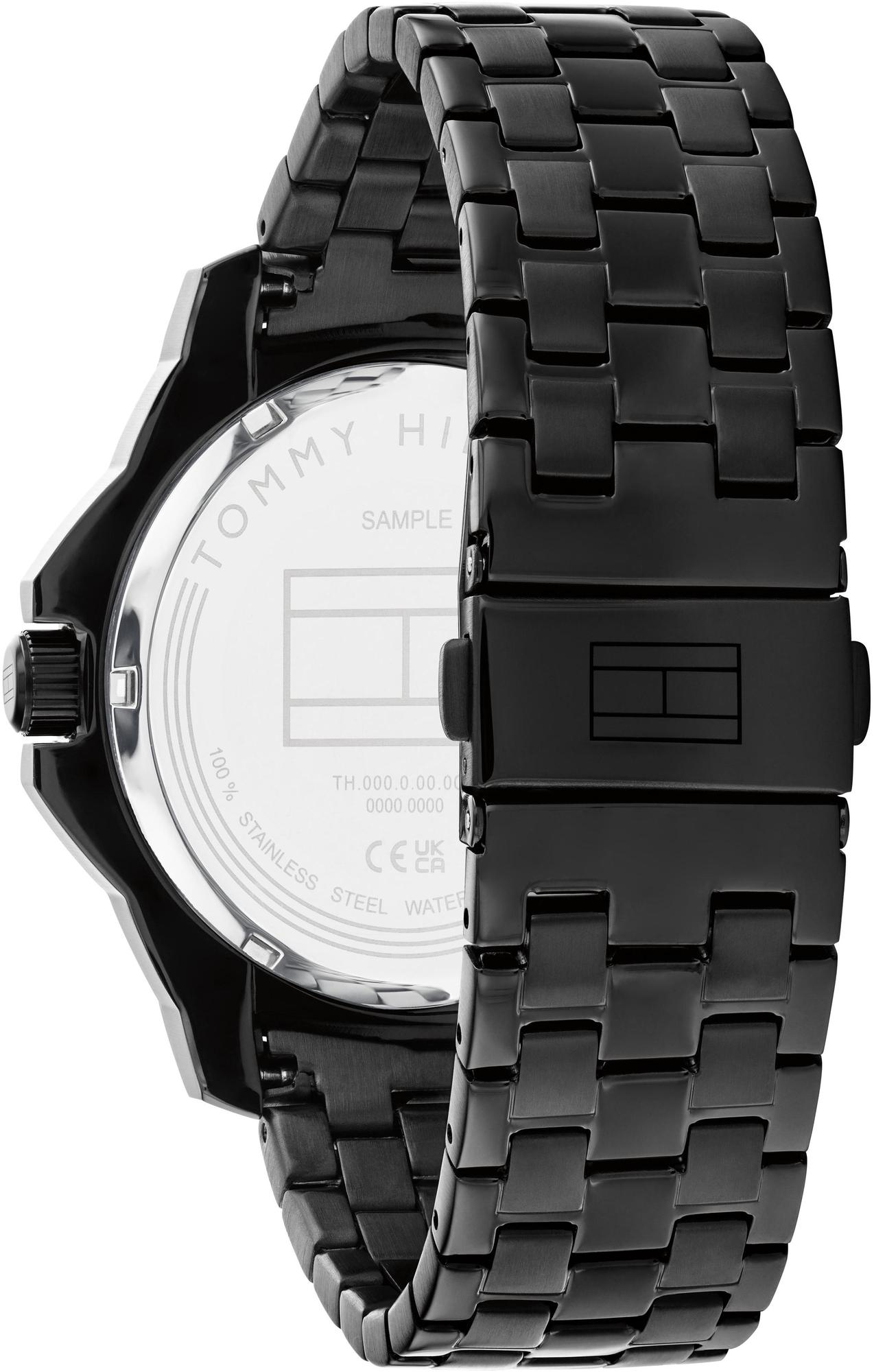 Tommy Hilfiger 1710488 zegarek czarny klasyczny Męskie bransoleta