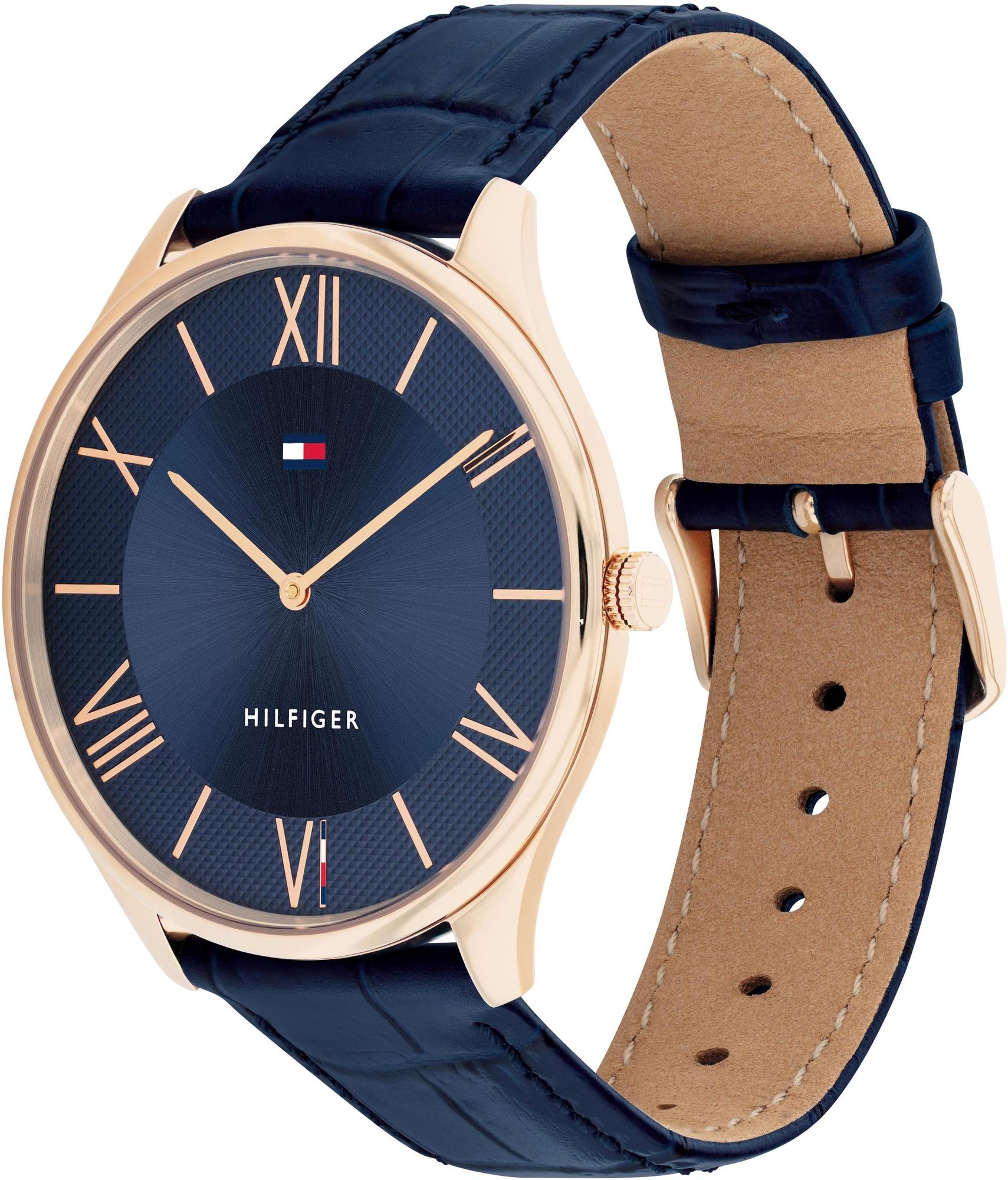 Tommy Hilfiger 1710517 zegarek różowe złoto klasyczny Męskie pasek - miniatura 5