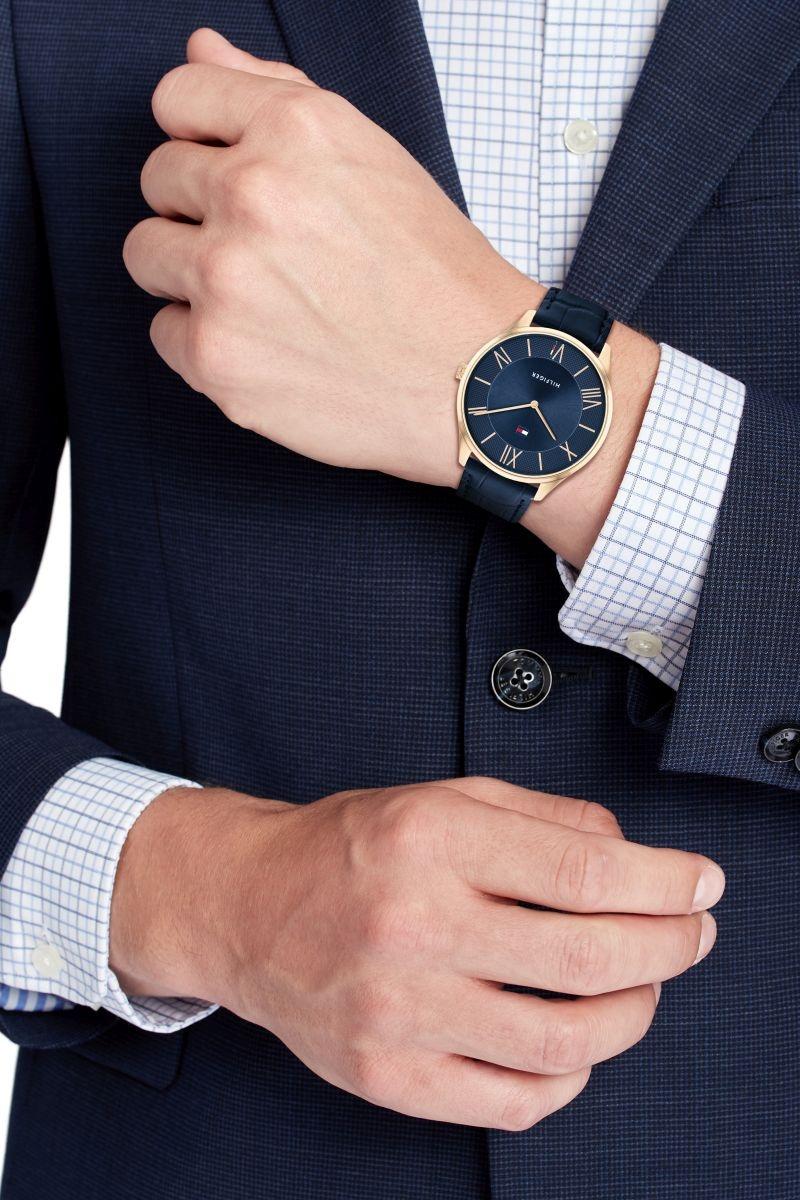 Tommy Hilfiger 1710517 zegarek różowe złoto klasyczny Męskie pasek - miniatura 7
