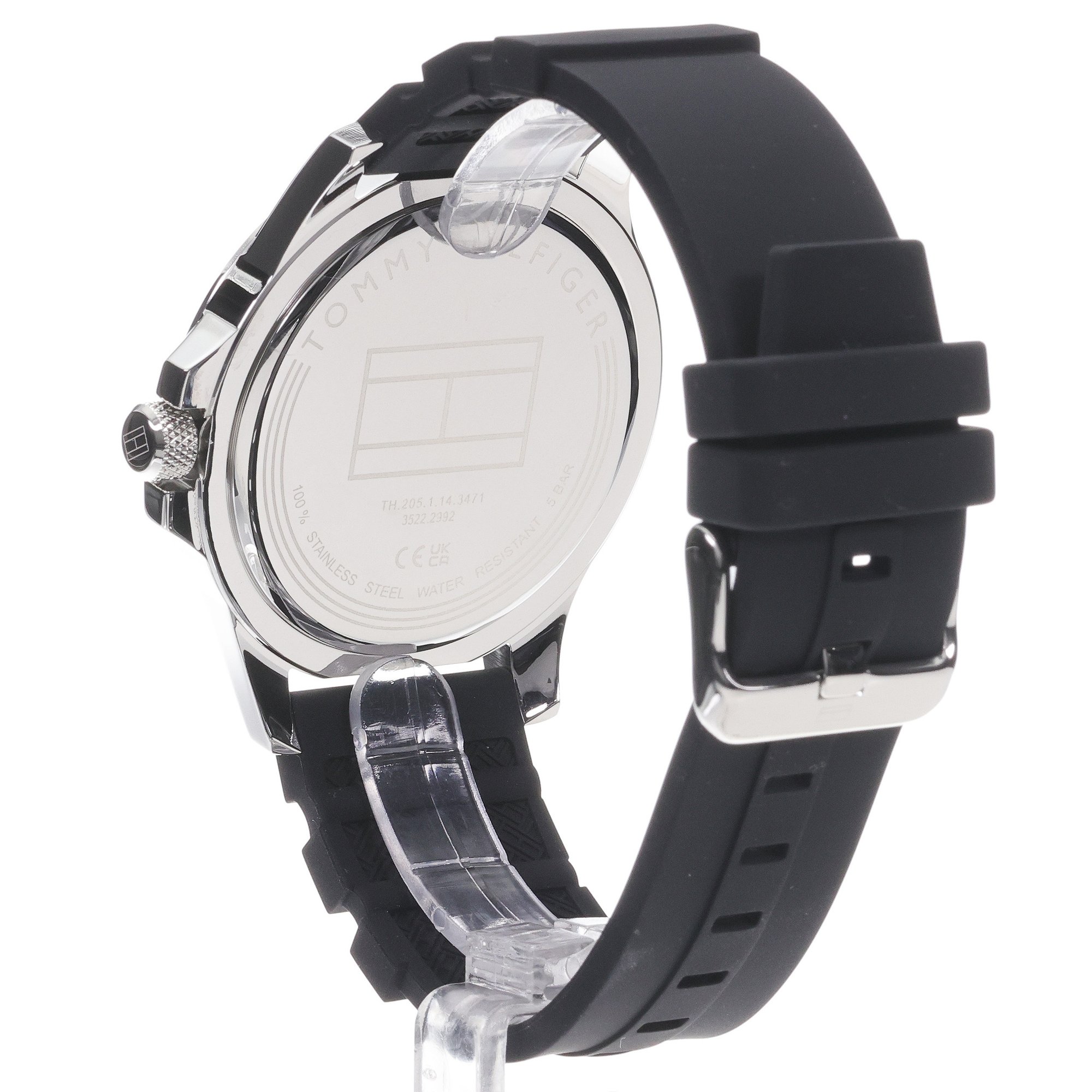 Tommy Hilfiger 1710539 zegarek srebrny klasyczny Męskie pasek - miniatura 4