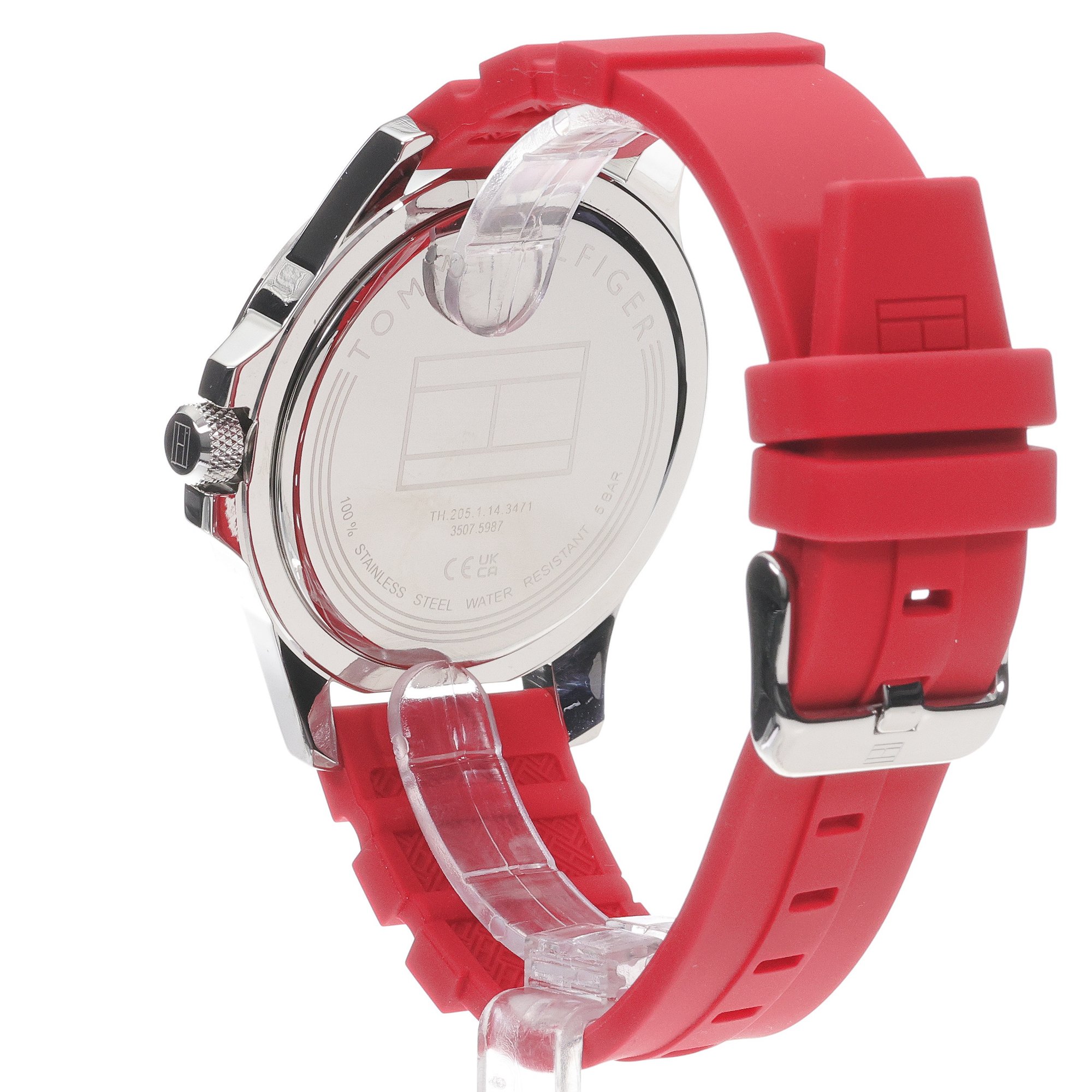 Tommy Hilfiger 1710540 zegarek srebrny klasyczny Męskie pasek