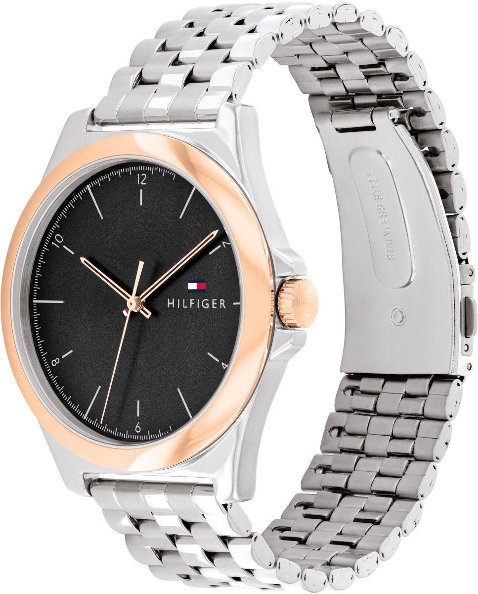 Tommy Hilfiger 1710545 zegarek srebrny klasyczny Męskie bransoleta
