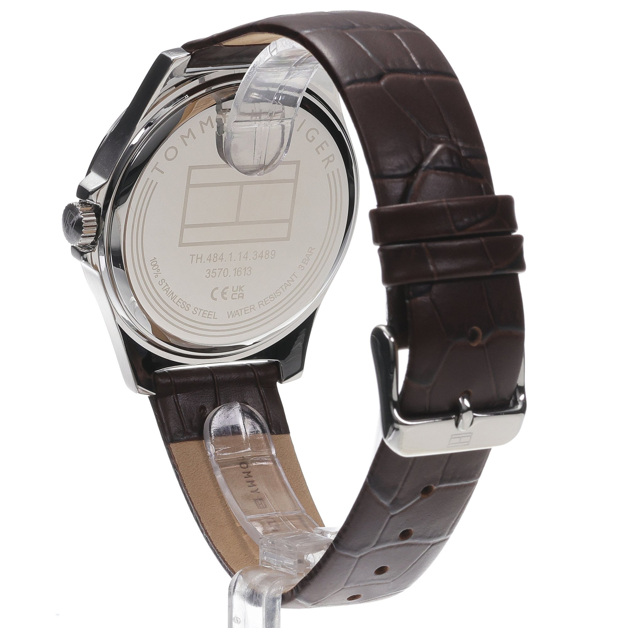 Tommy Hilfiger 1710549 zegarek srebrny klasyczny Męskie pasek - miniatura 4