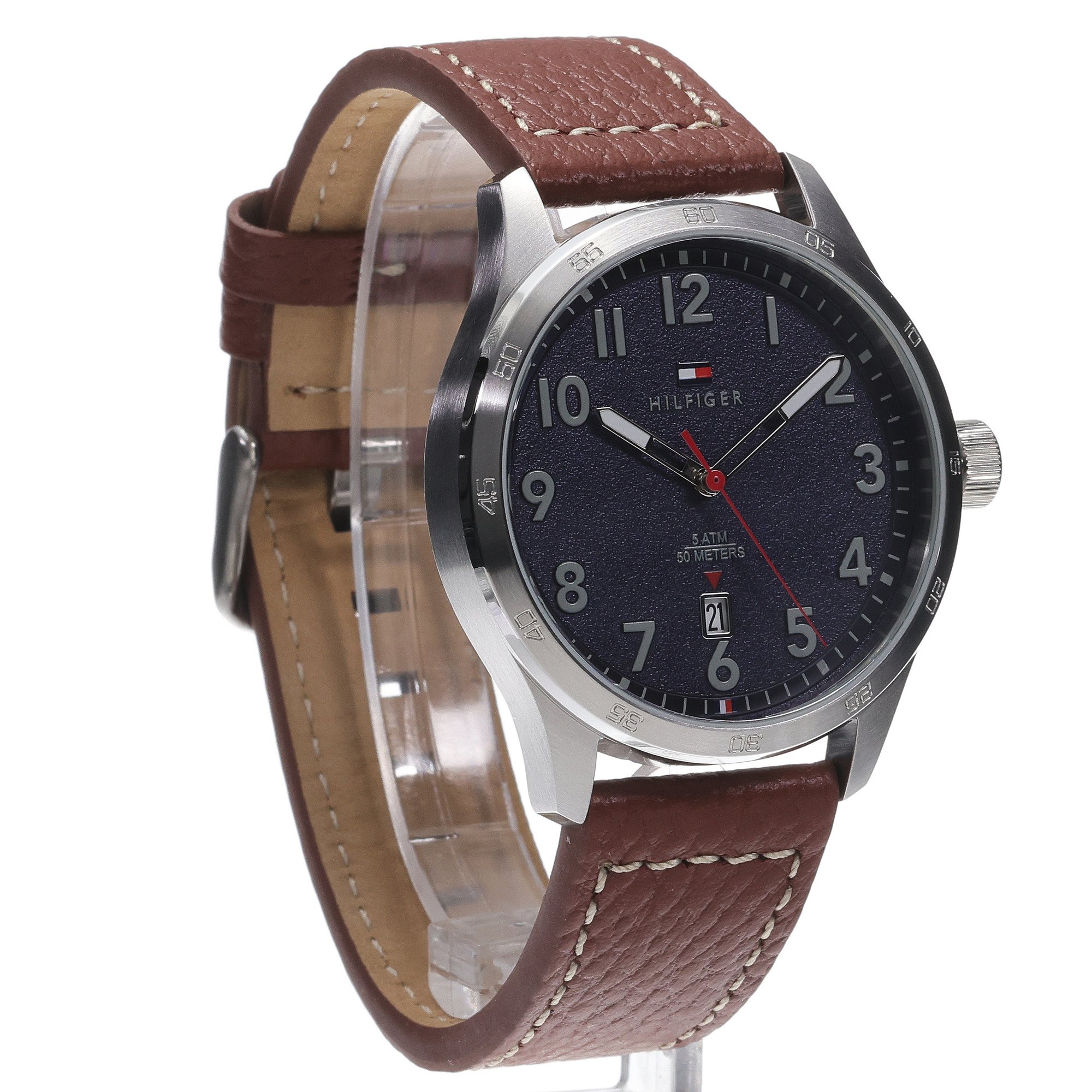 Tommy Hilfiger 1710559 zegarek srebrny klasyczny Męskie pasek - miniatura 3