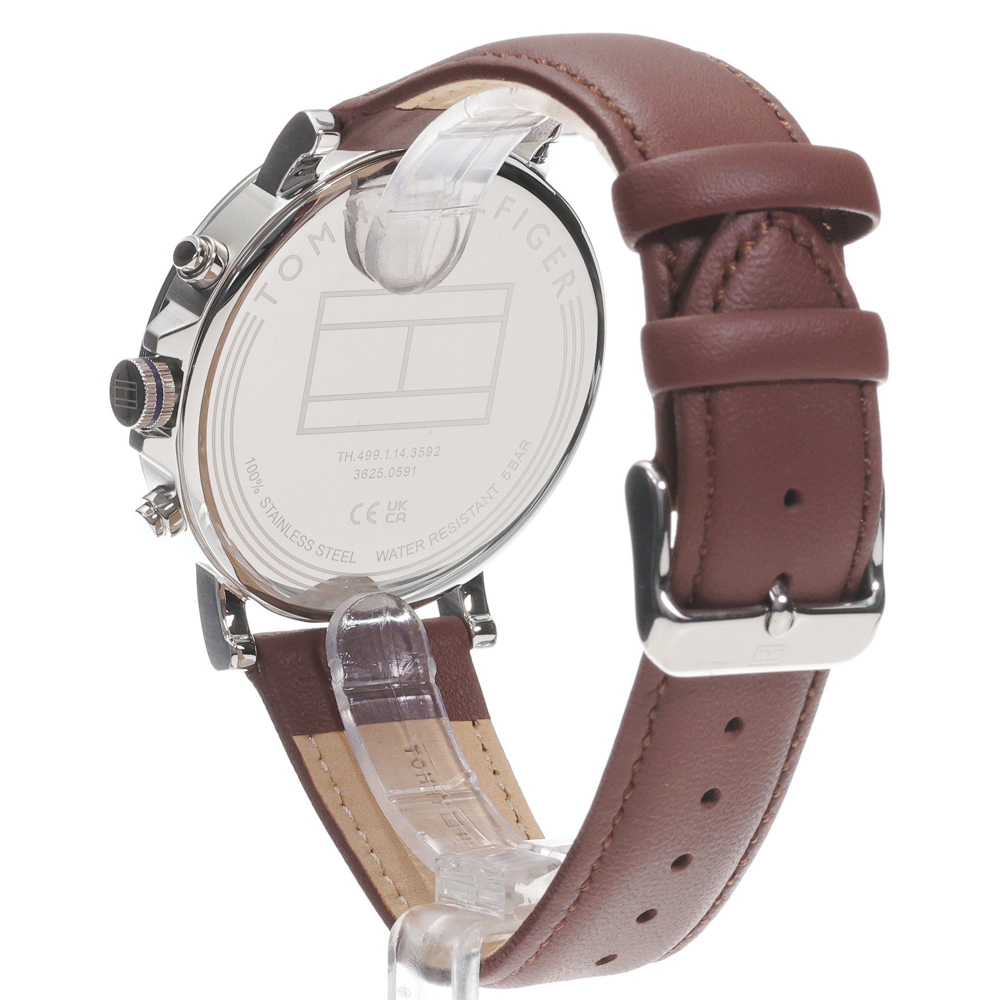 Tommy Hilfiger 1710585 zegarek srebrny klasyczny Męskie pasek - miniatura 4