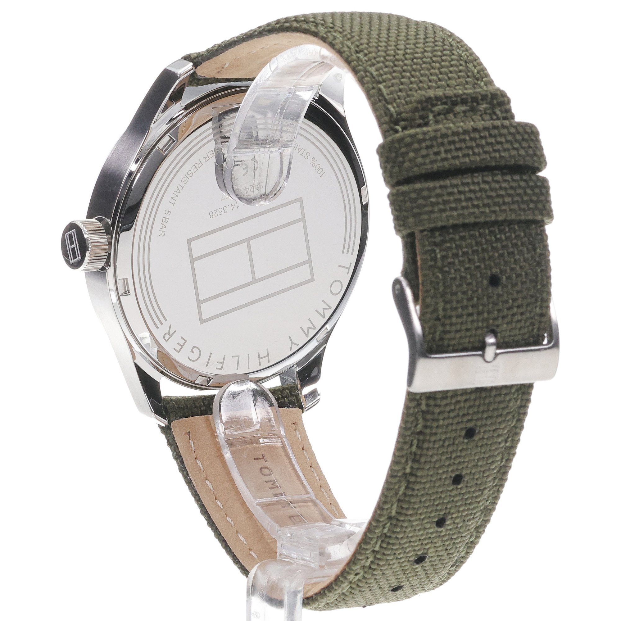 Tommy Hilfiger 1710593 zegarek srebrny klasyczny Męskie pasek - miniatura 4