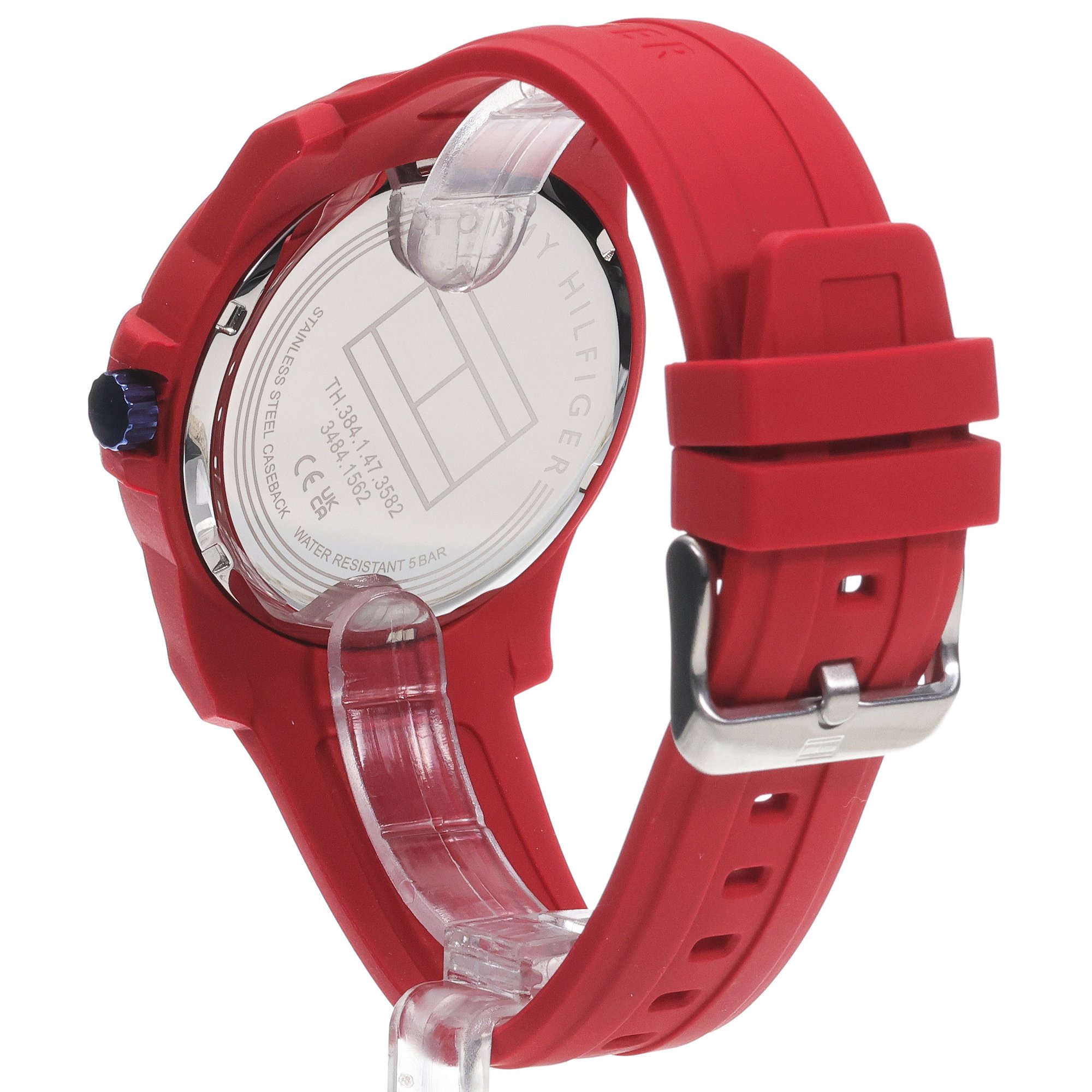 Tommy Hilfiger 1710598 zegarek czerwony fashion-modowy Męskie pasek - miniatura 4