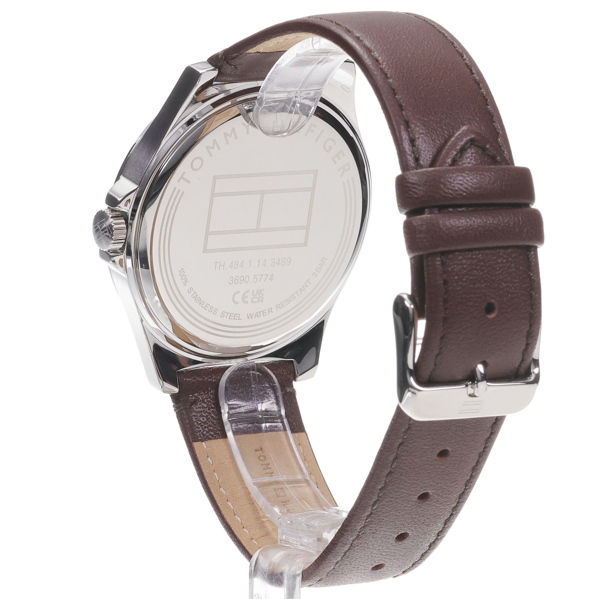 Tommy Hilfiger 1710601 zegarek srebrny klasyczny Męskie pasek - miniatura 4