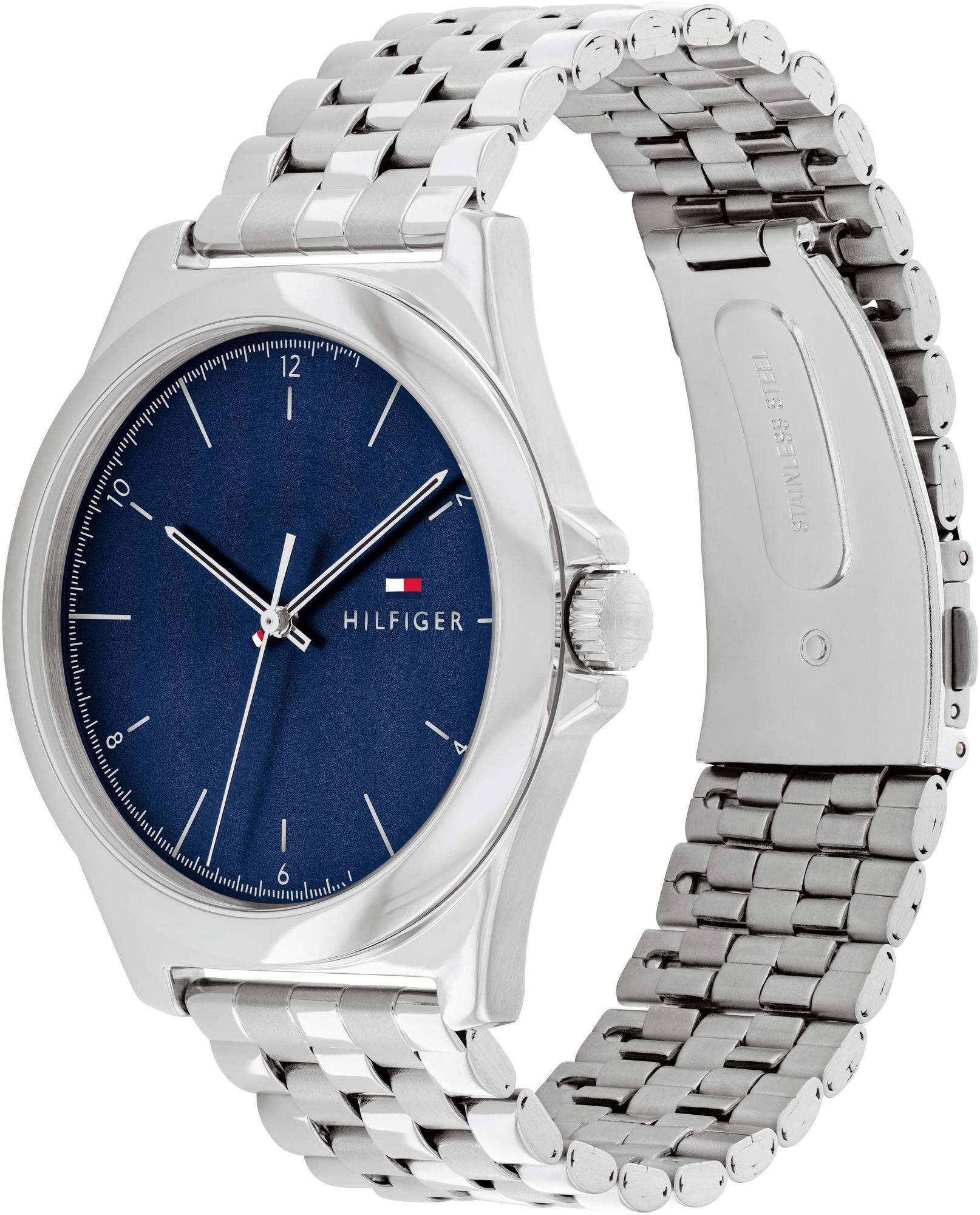 Tommy Hilfiger 1710630 zegarek srebrny klasyczny Męskie bransoleta - miniatura 5