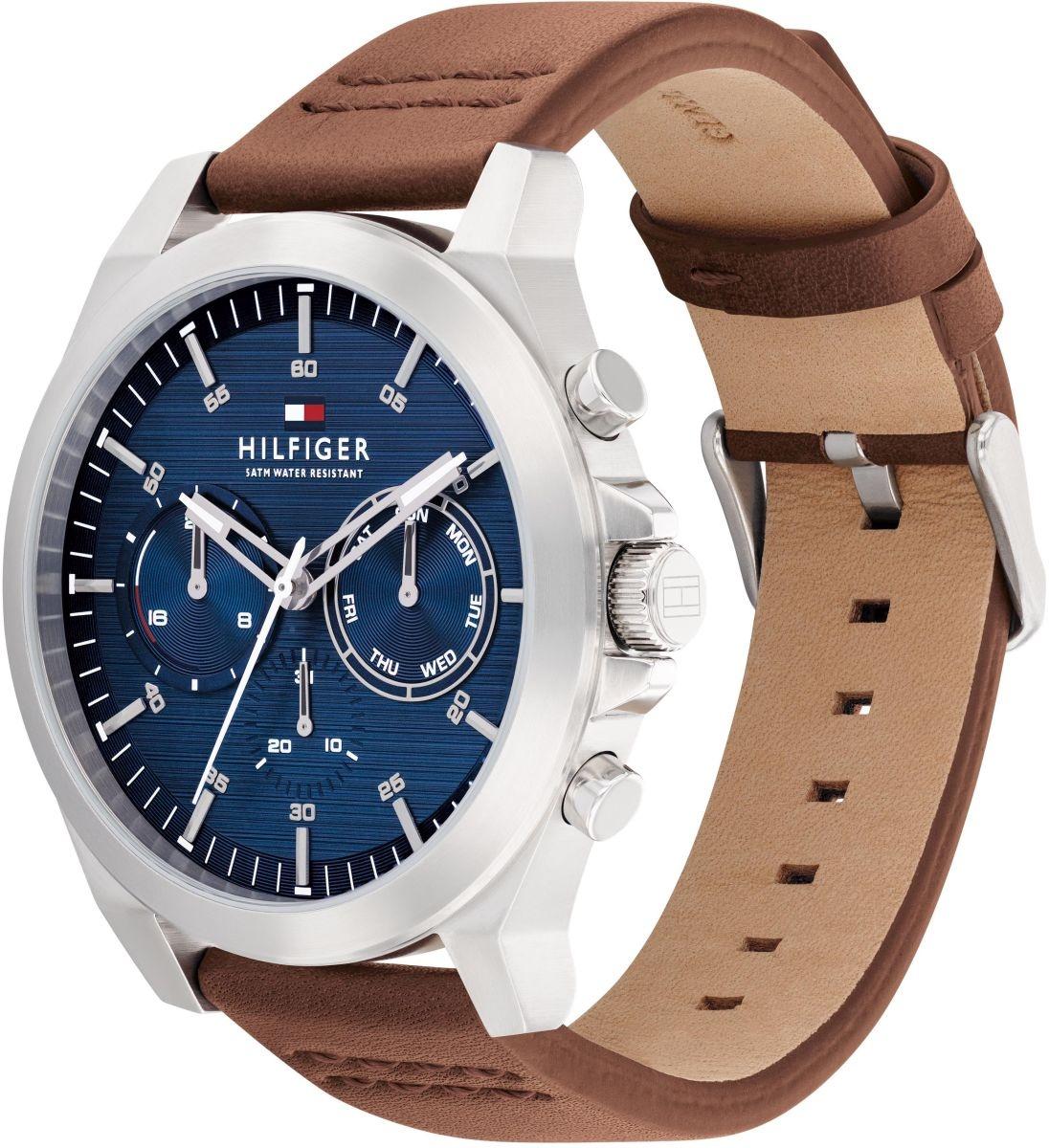 Tommy Hilfiger 1710633 zegarek srebrny klasyczny Męskie pasek - miniatura 5