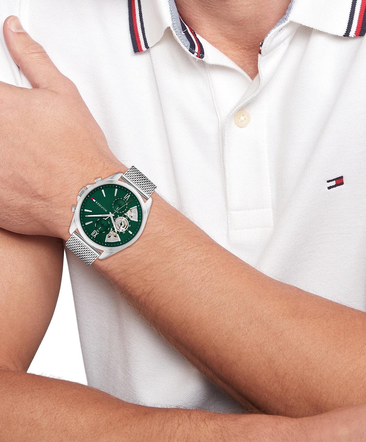 Tommy Hilfiger 1710647 Męskie fashion-modowy zegarek srebrny