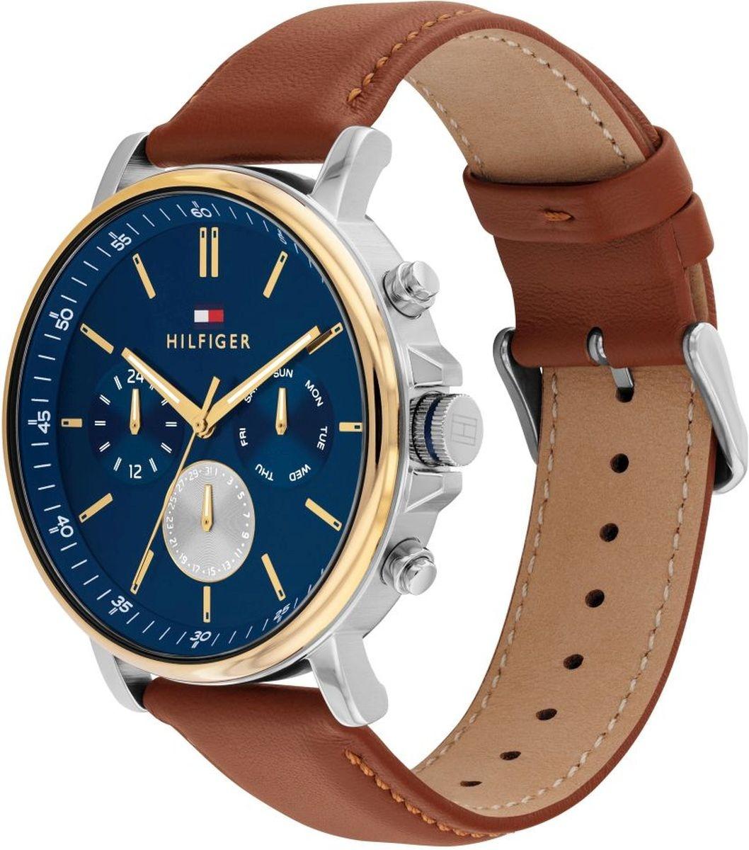 Tommy Hilfiger 1710703 zegarek srebrny klasyczny Męskie pasek - miniatura 2
