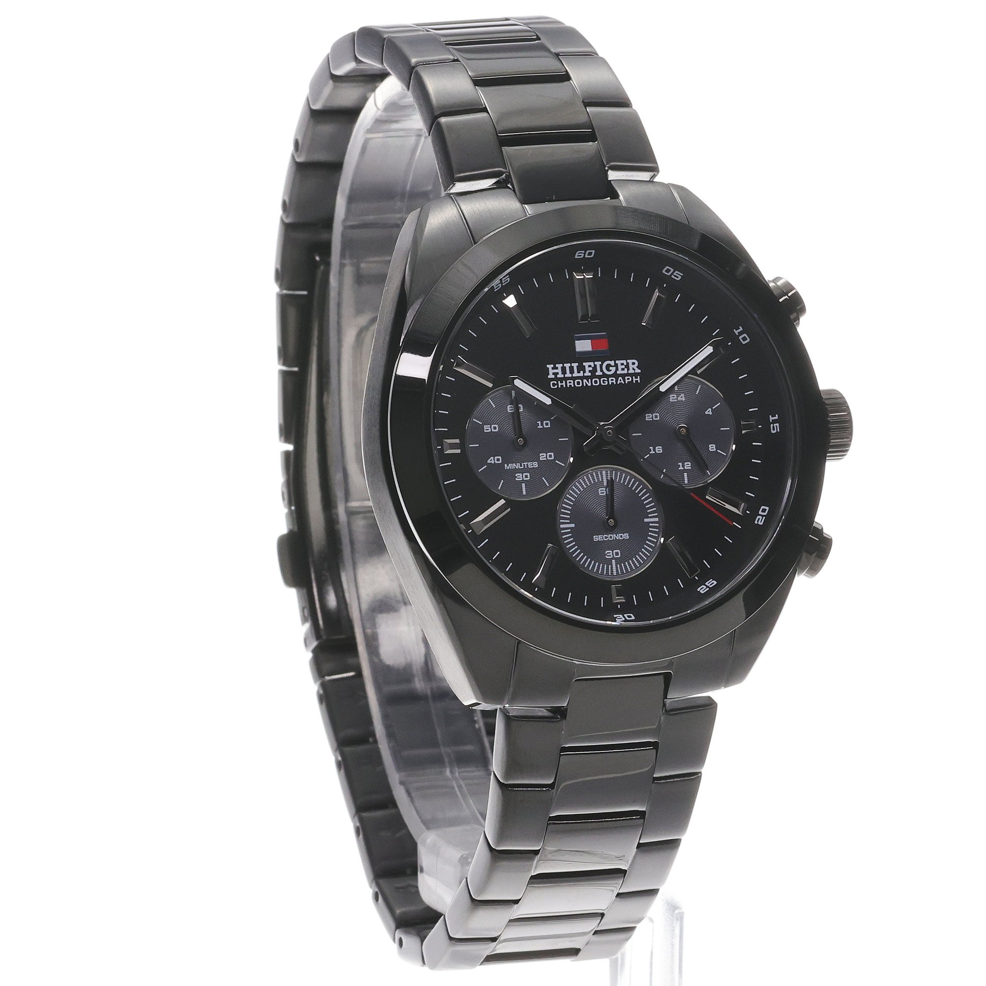 Tommy Hilfiger 1710724 zegarek czarny klasyczny Męskie bransoleta - miniatura 3