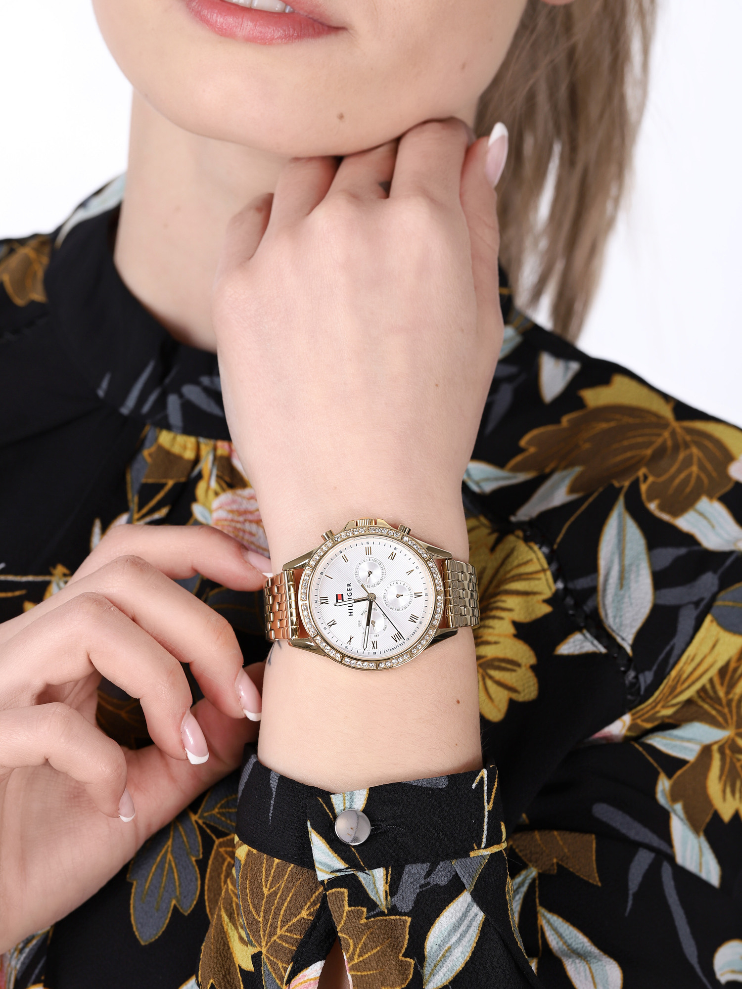 Tommy Hilfiger 1782142 Damskie klasyczny zegarek złoty - miniatura 5