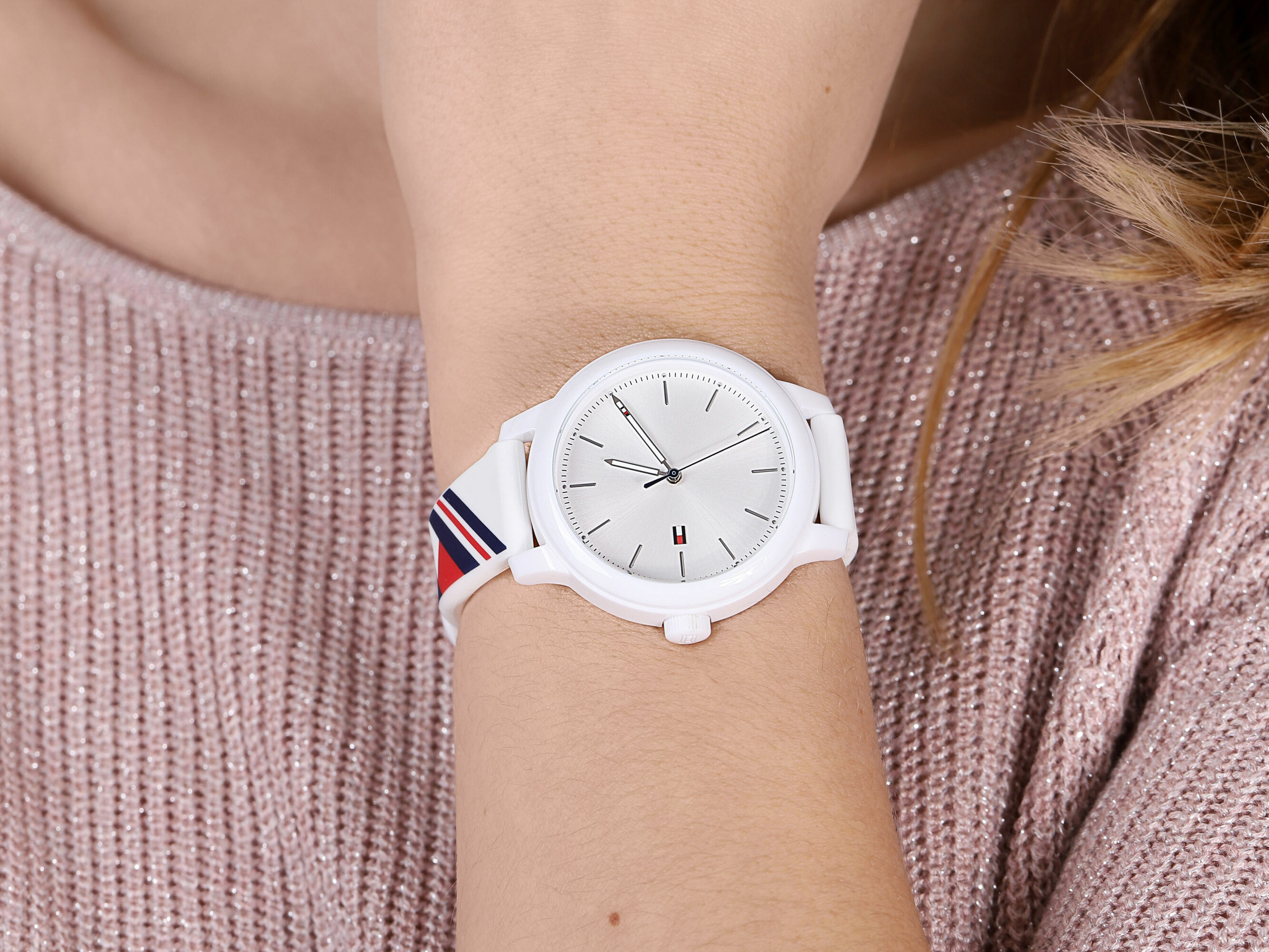 Tommy Hilfiger 1782231 zegarek biały klasyczny Damskie pasek - miniatura 4