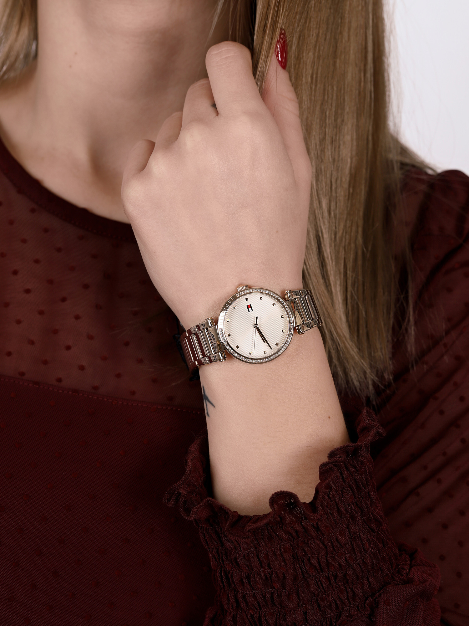 Tommy Hilfiger 1782237 zegarek różowe złoto klasyczny Damskie bransoleta - miniatura 3