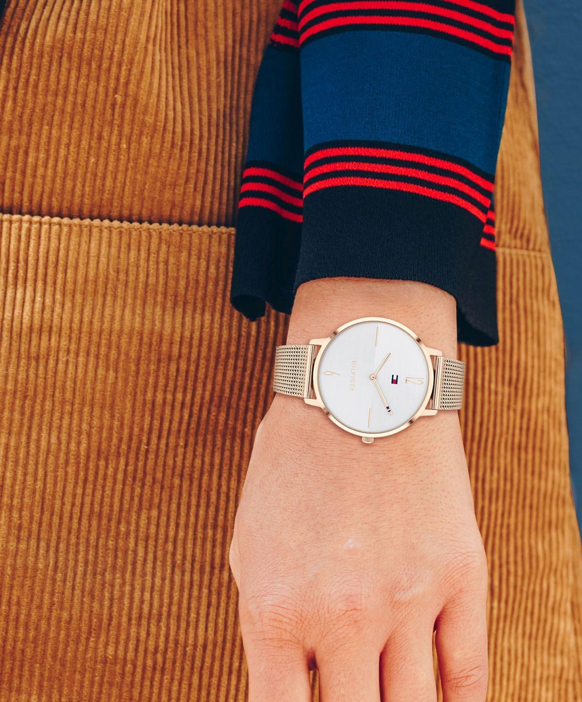 Tommy Hilfiger 1782340 zegarek różowe złoto klasyczny Damskie bransoleta - miniatura 4