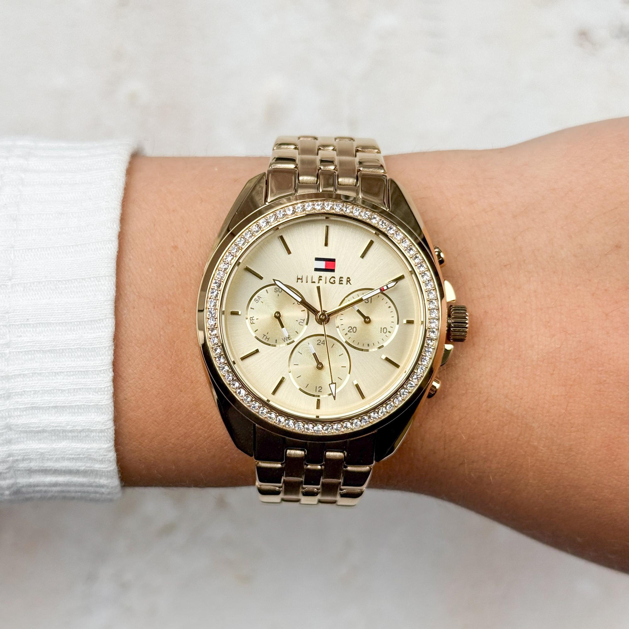 Tommy Hilfiger 1782803 zegarek złoty biżuteryjny Damskie bransoleta - miniatura 8