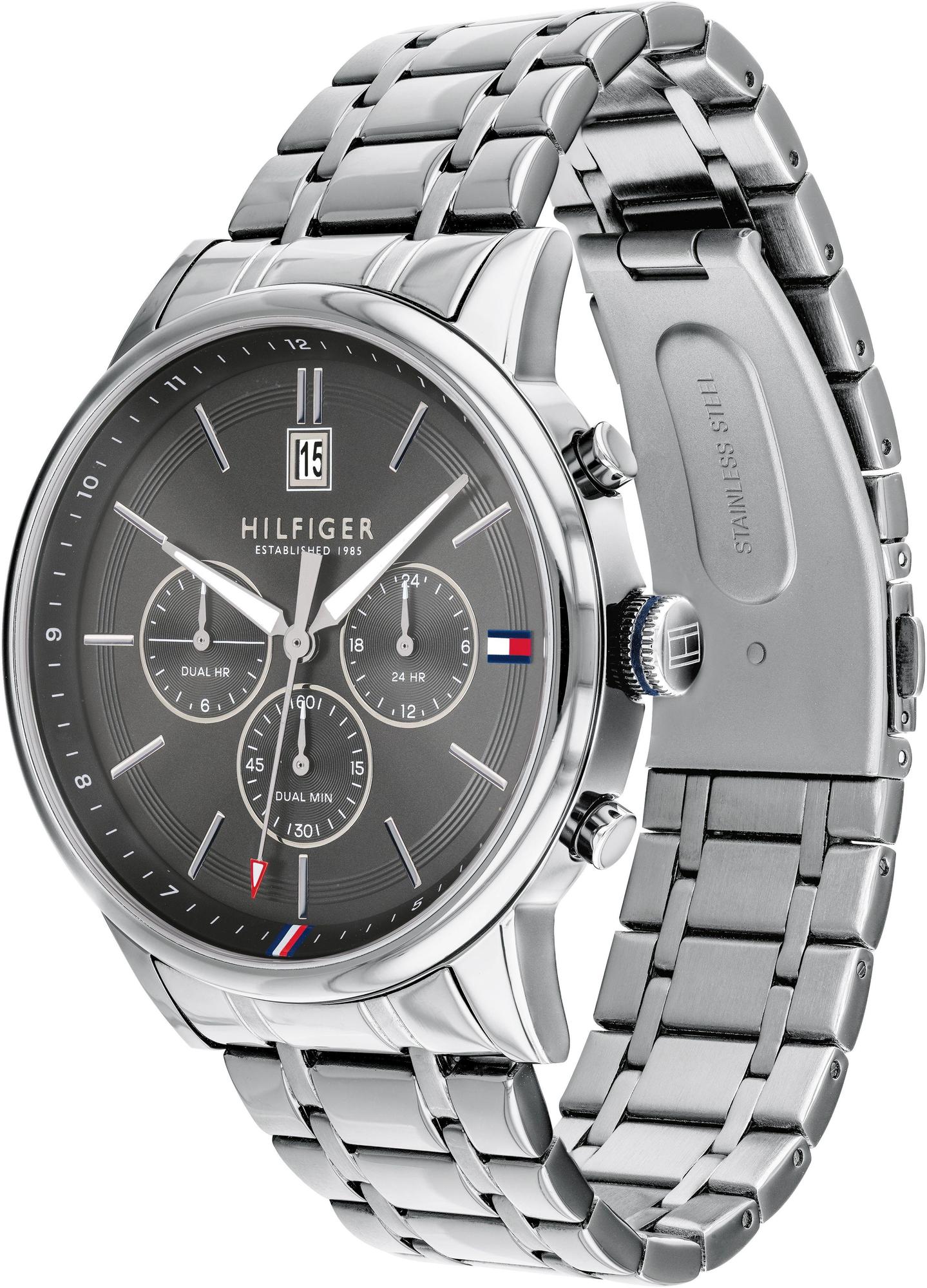 Tommy Hilfiger 1791632 zegarek srebrny klasyczny Męskie bransoleta - miniatura 2