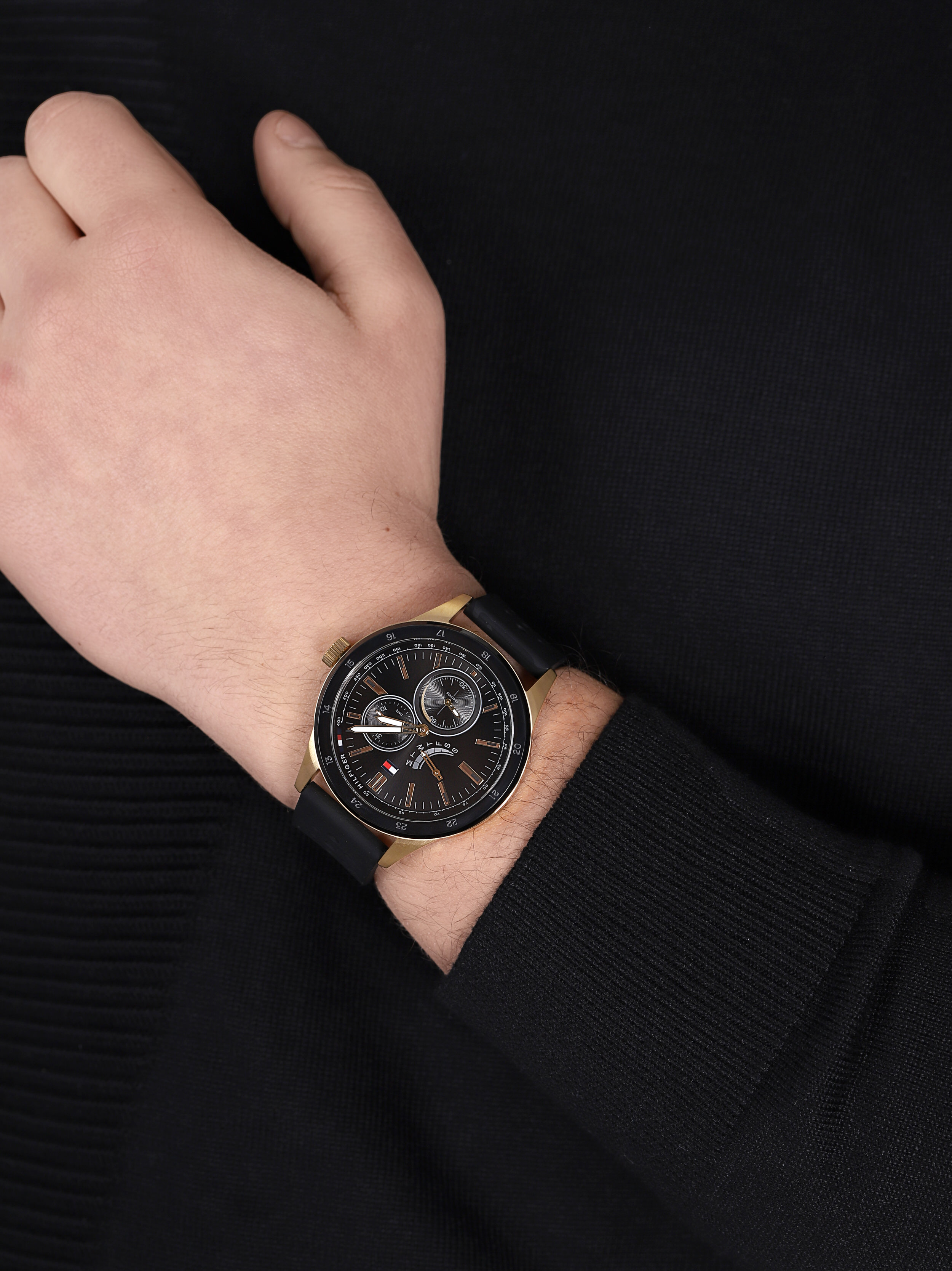 Tommy Hilfiger 1791636 zegarek złoty klasyczny Męskie pasek - miniatura 3