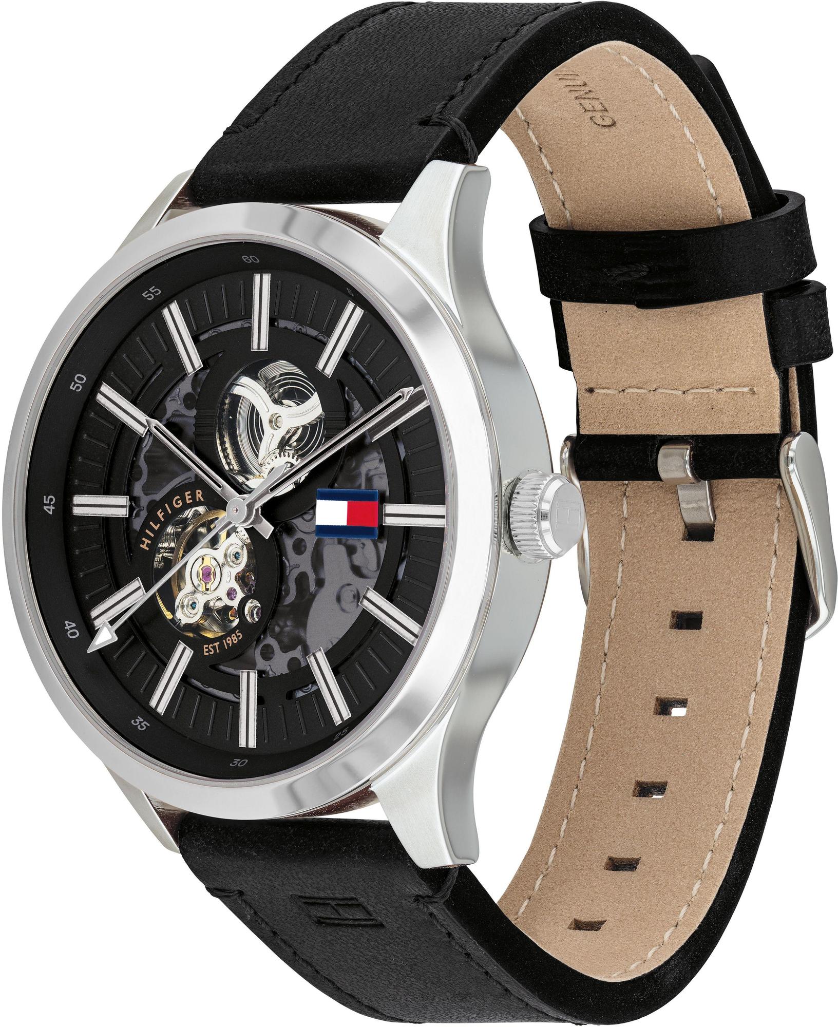 Tommy Hilfiger 1791641 zegarek srebrny klasyczny Męskie pasek - miniatura 2