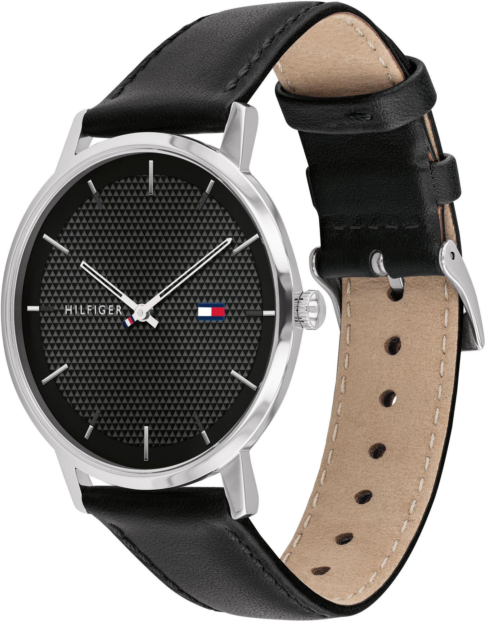 Tommy Hilfiger 1791651 zegarek srebrny klasyczny Męskie pasek