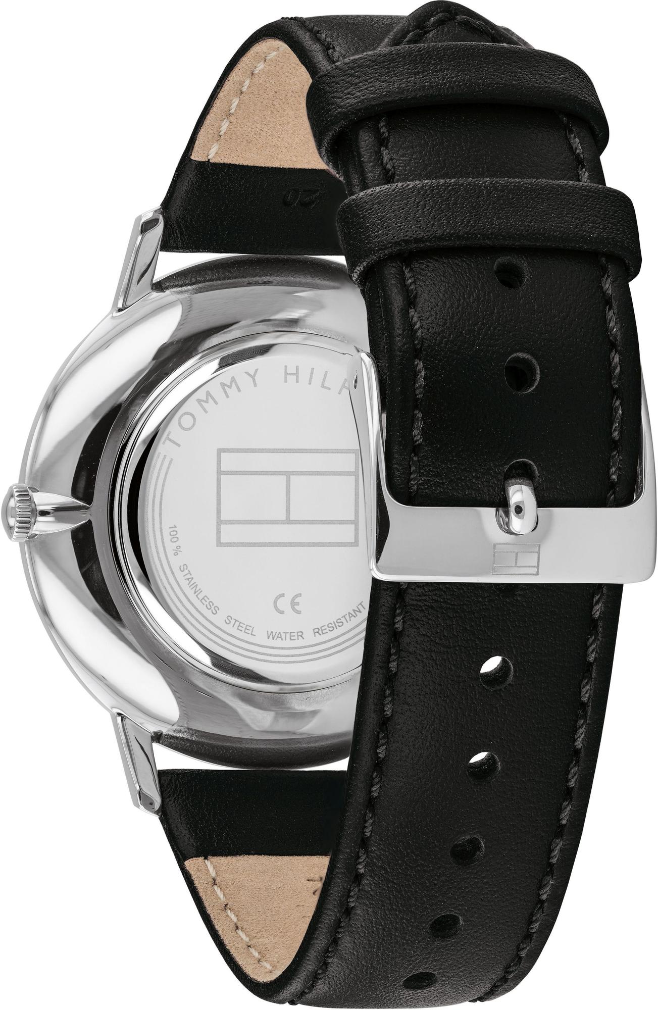 Tommy Hilfiger 1791651 zegarek srebrny klasyczny Męskie pasek